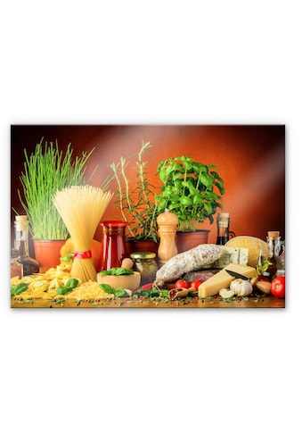 Küchenrückwand »Spritzschutz Italienisch Kochen«, (1 tlg.)