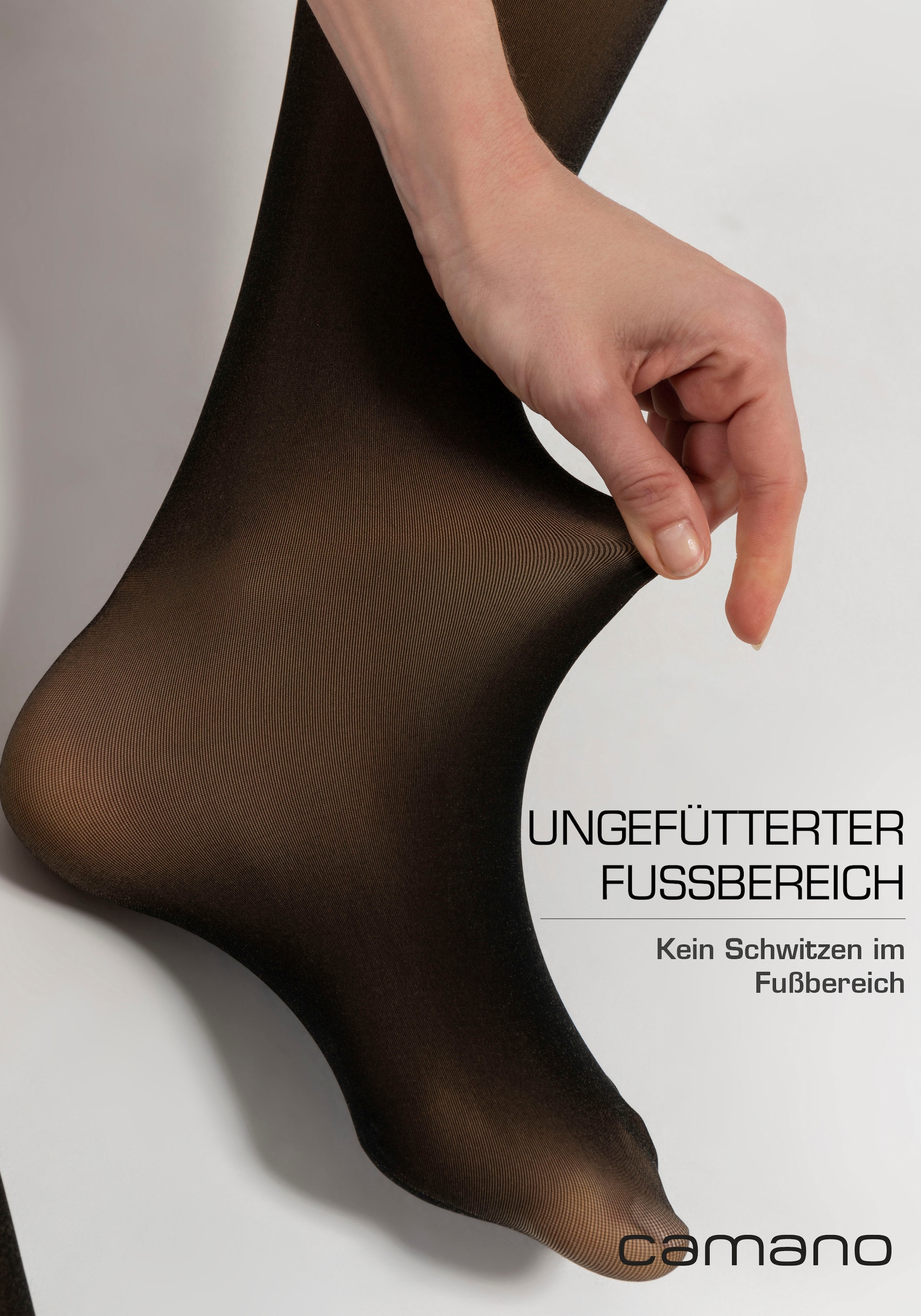 Camano Strumpfhose »comfort«, (1er Pack), Thermo Warm & Transparent Tights, 120DEN, Komfort-Baumwollzwickel