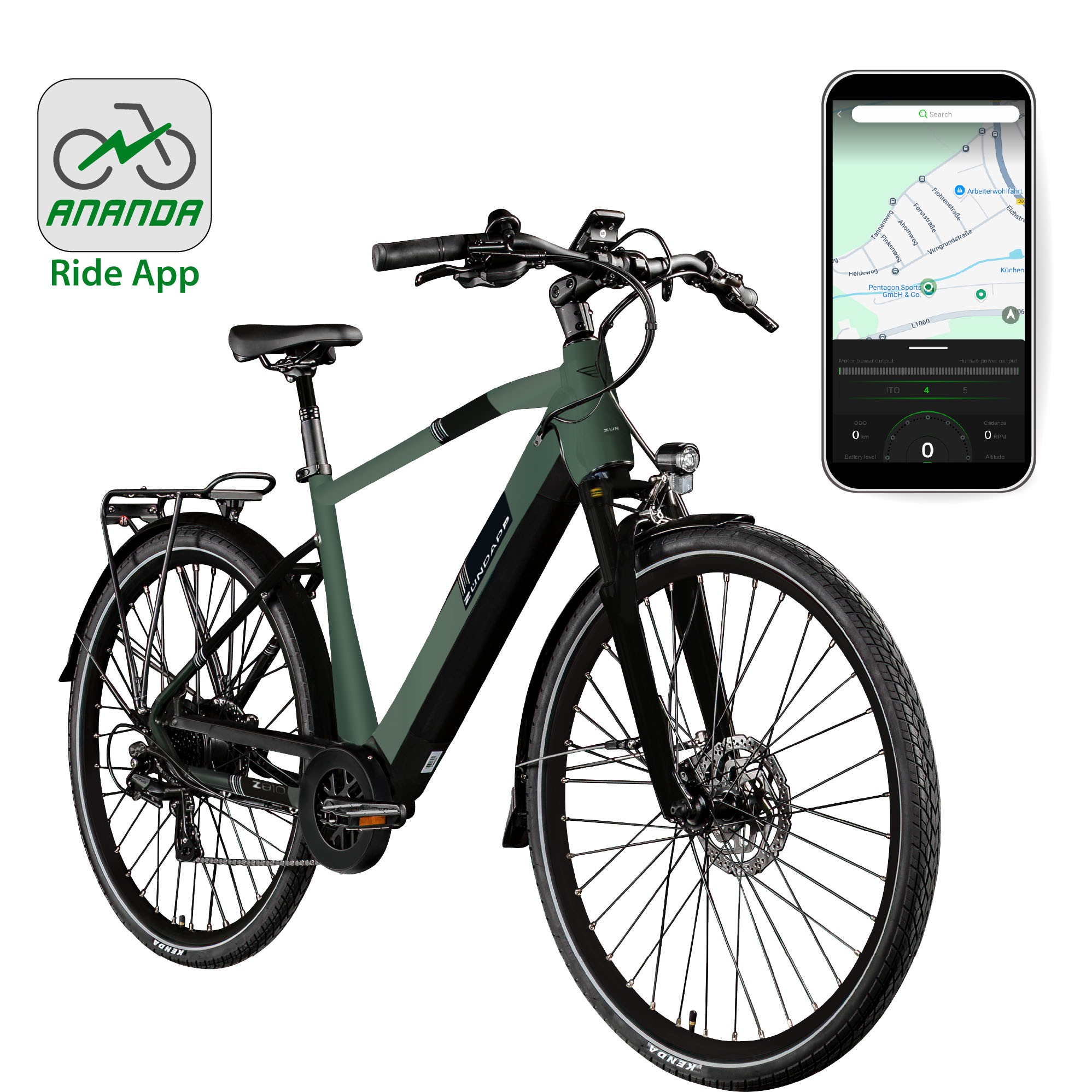 Zündapp E-Bike »Z810«, 8 Gang, Shimano, Altus RD-M310, Heckmotor 250 W