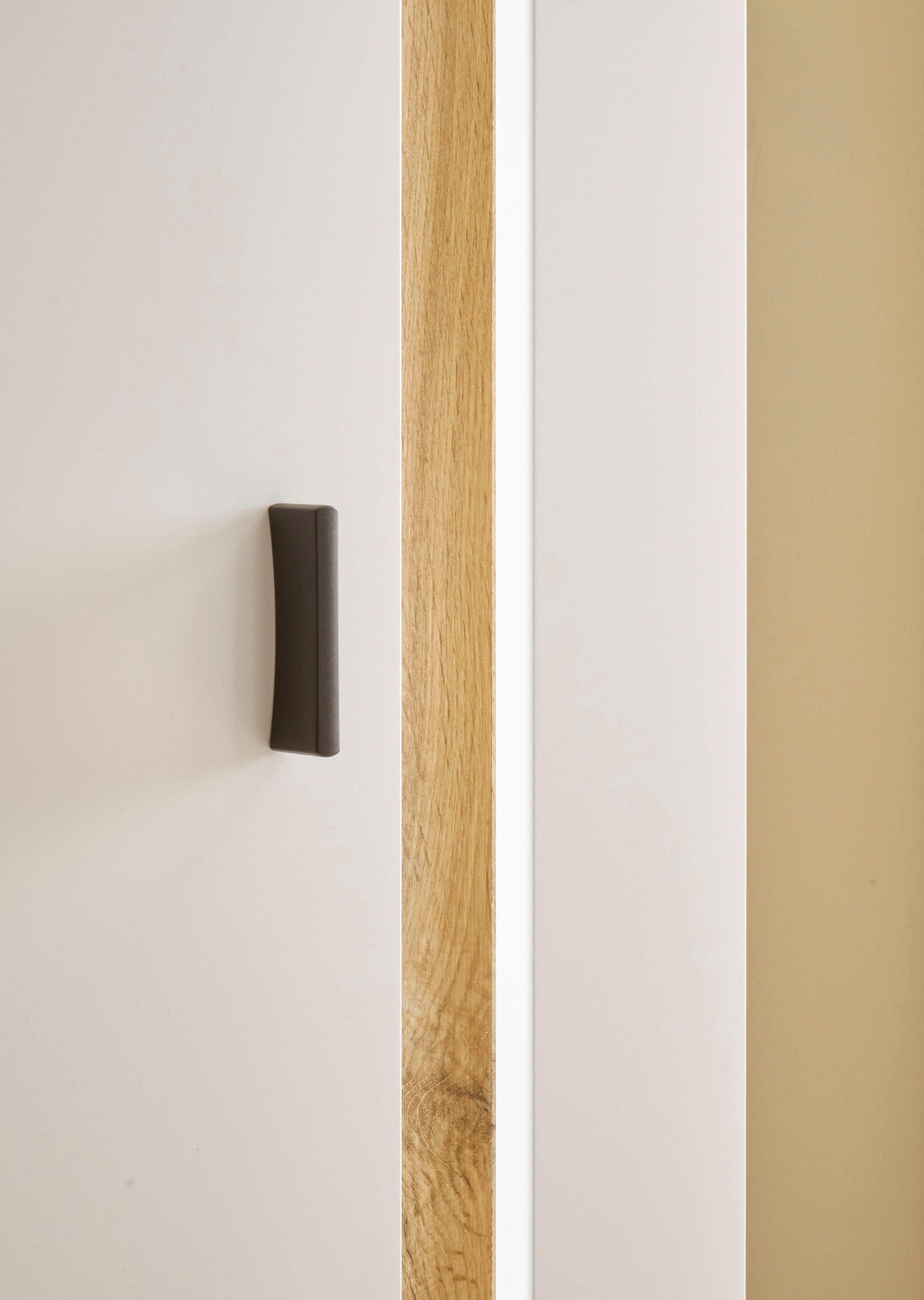 INOSIGN Wohnwand »LONG ISLAND«, (Set, 4 St.), in moderner Trendfarbe,inklusive senkrechter Beleuchtung,Breite 330 cm