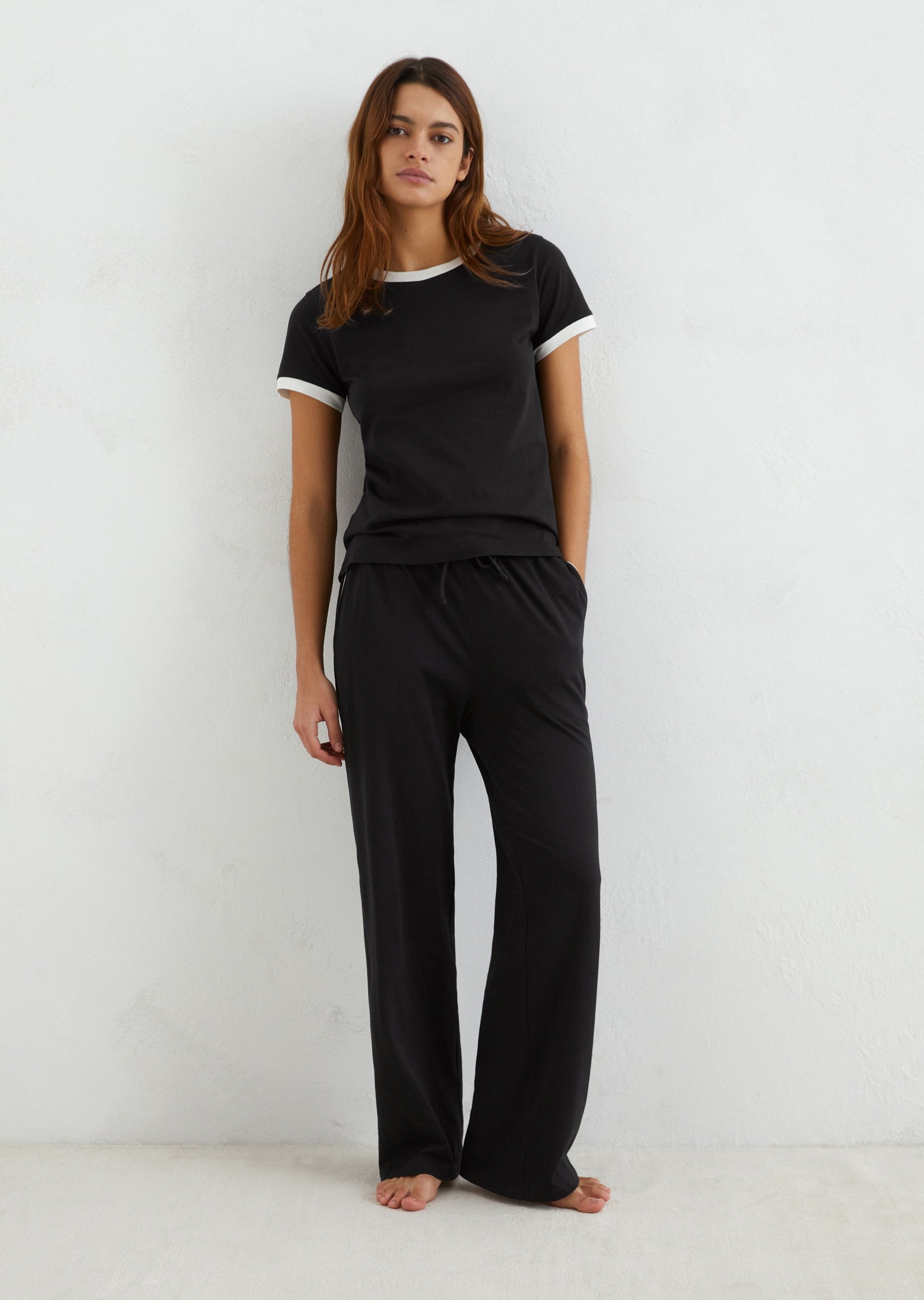 Marc O'Polo T-Shirt »Mix & Match Jersey«, mit Kontrast-Details