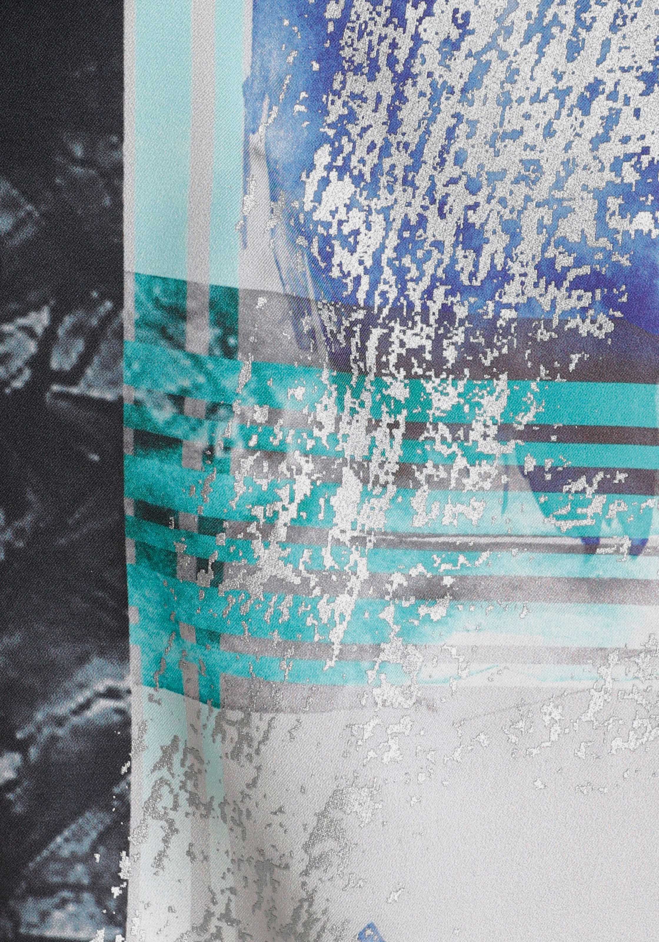 Boysen's Shirtbluse, mit glänzendem Graphik-Druck & 3/4-Arm - NEUE KOLLEKTION