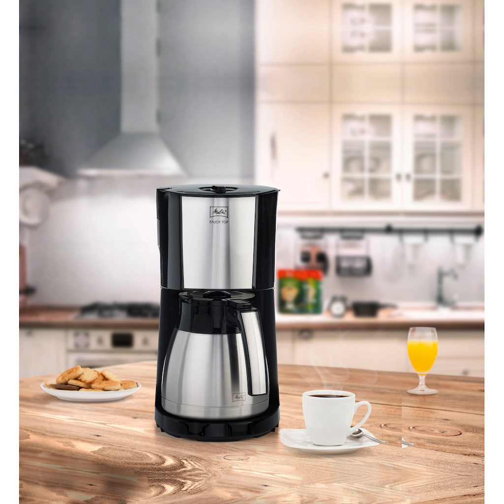 Melitta Filterkaffeemaschine »Enjoy® Top Therm«, 1,25 l Kaffeekanne, Papierfilter, 1x4