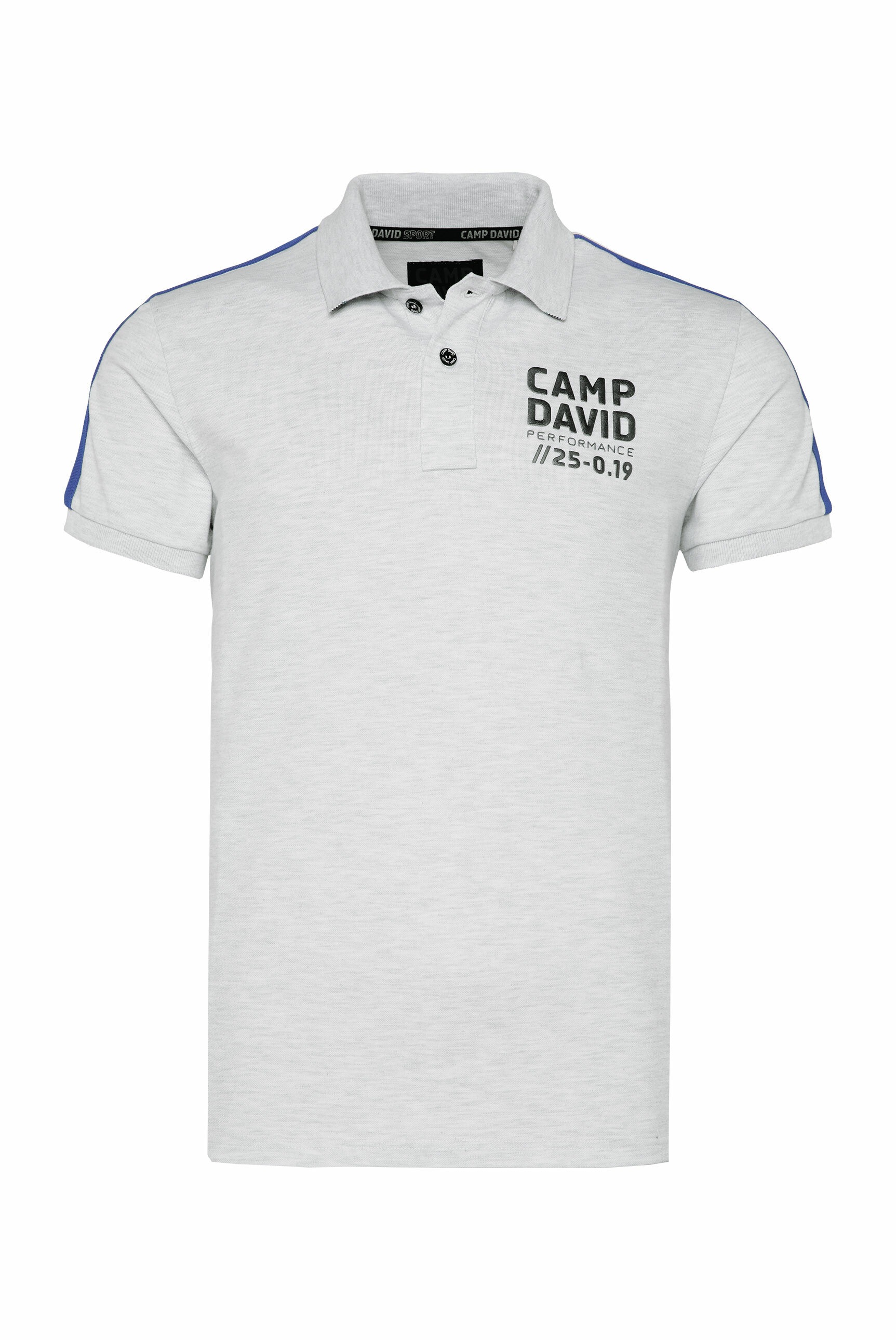 CAMP DAVID Poloshirt, mit Metallic-Print