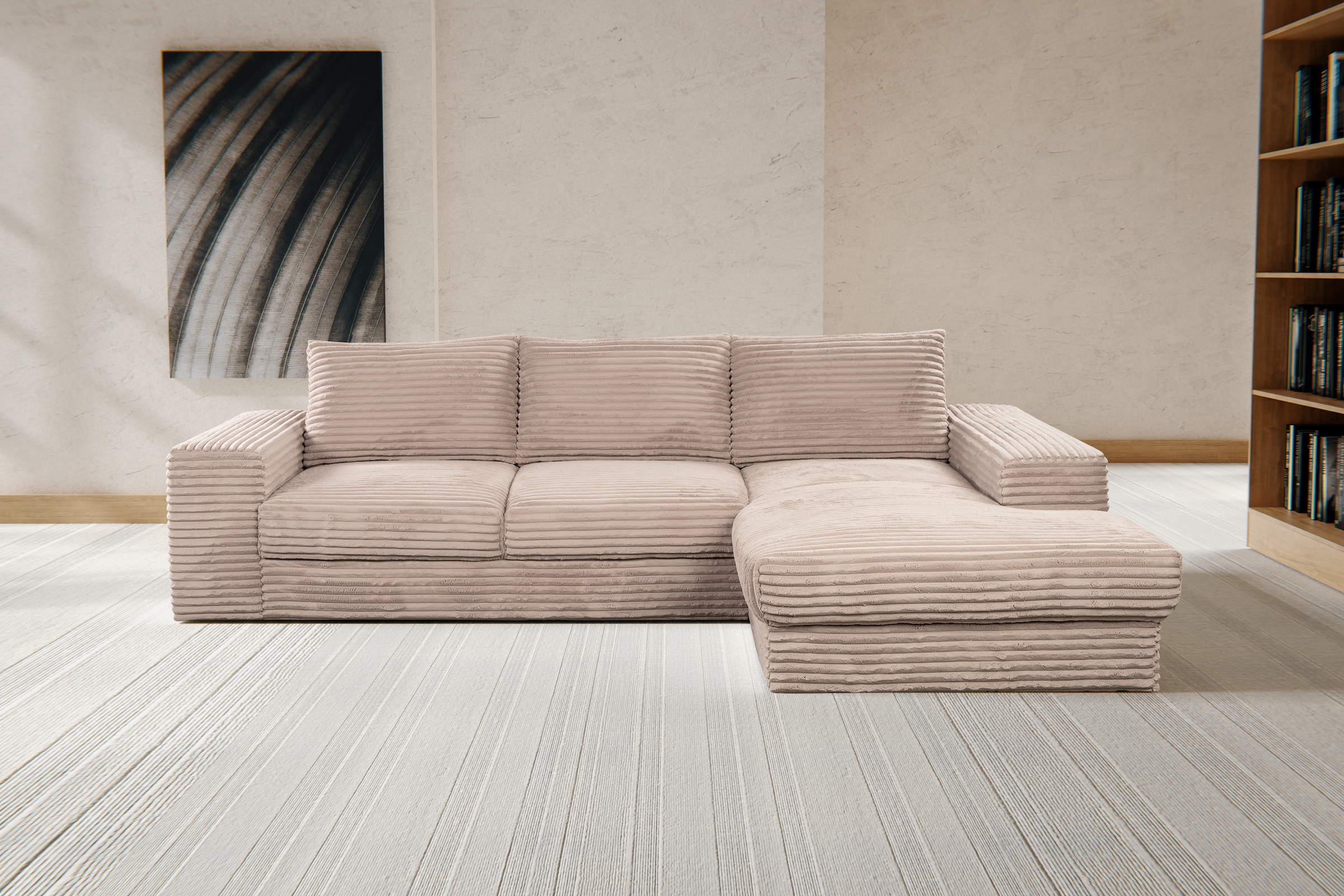 WERK2 Ecksofa »Rozzana Design Ecksofa mit hohem Komfort, zeitlos & elegant, günstig online kaufen