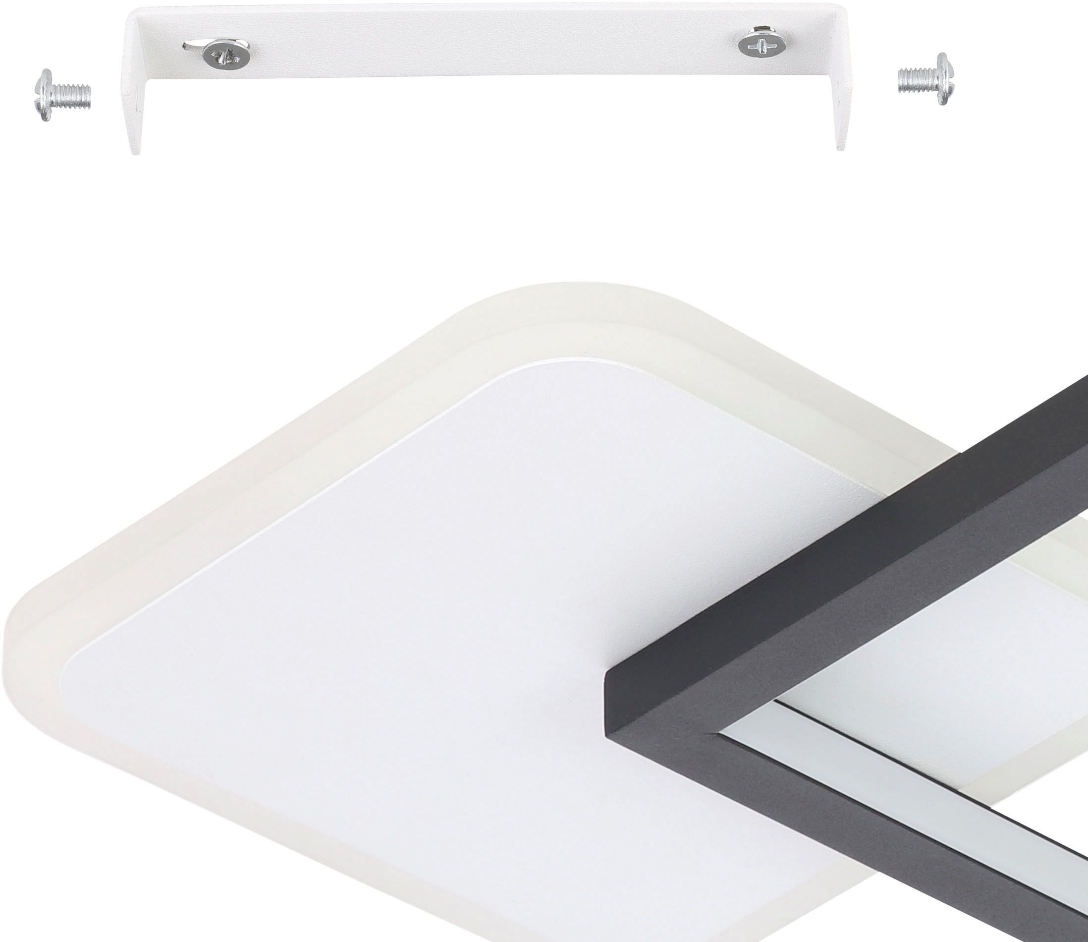 EGLO Deckenleuchte »GAFARES« LED-Modul 1 Stk. warmweiß - kaltweiß Deckenleuchte aus Alu, Stahl