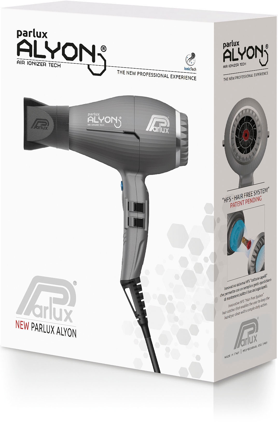 Parlux Haartrockner »Parlux Alyon Ionic«, 2250 W, Patentiertes Reinigungssystem HFS (Hair Free System)
