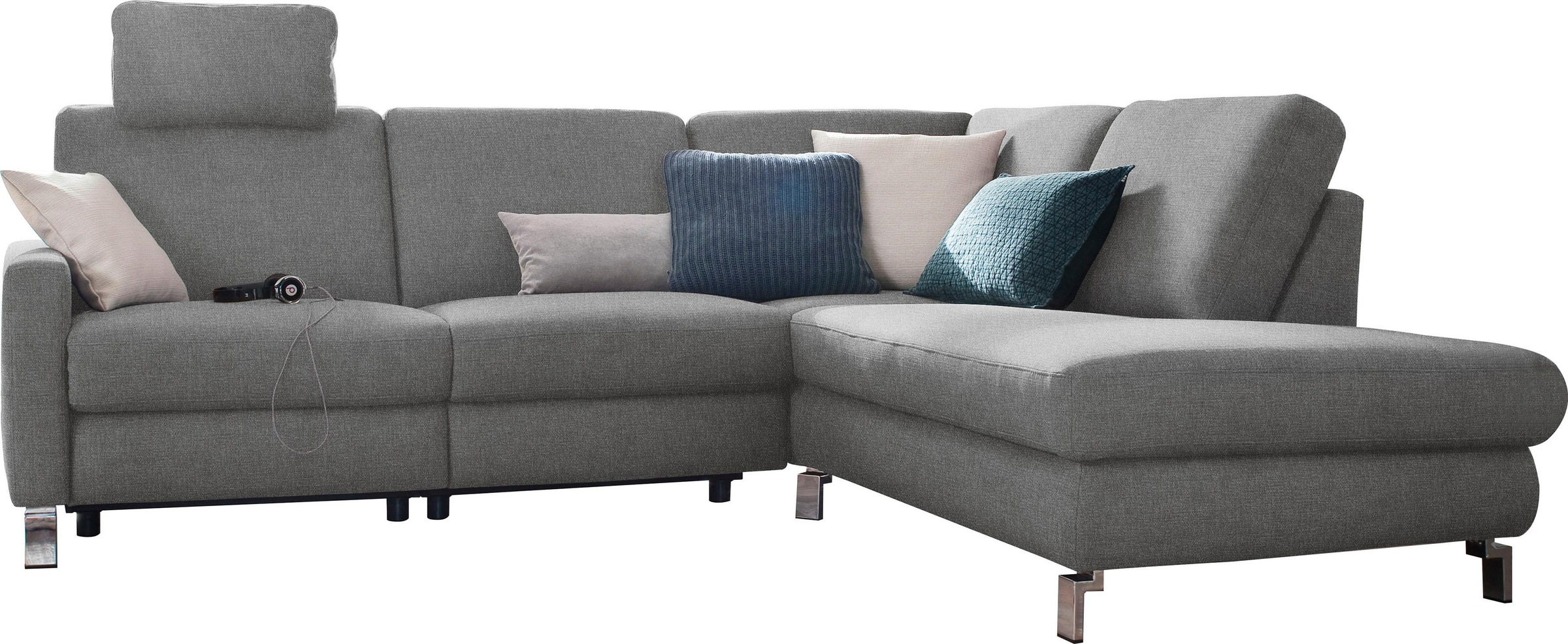 3C Candy Ecksofa »Mainau modern und elegant, mit gutem Sitzkomfort, L-Form« günstig online kaufen