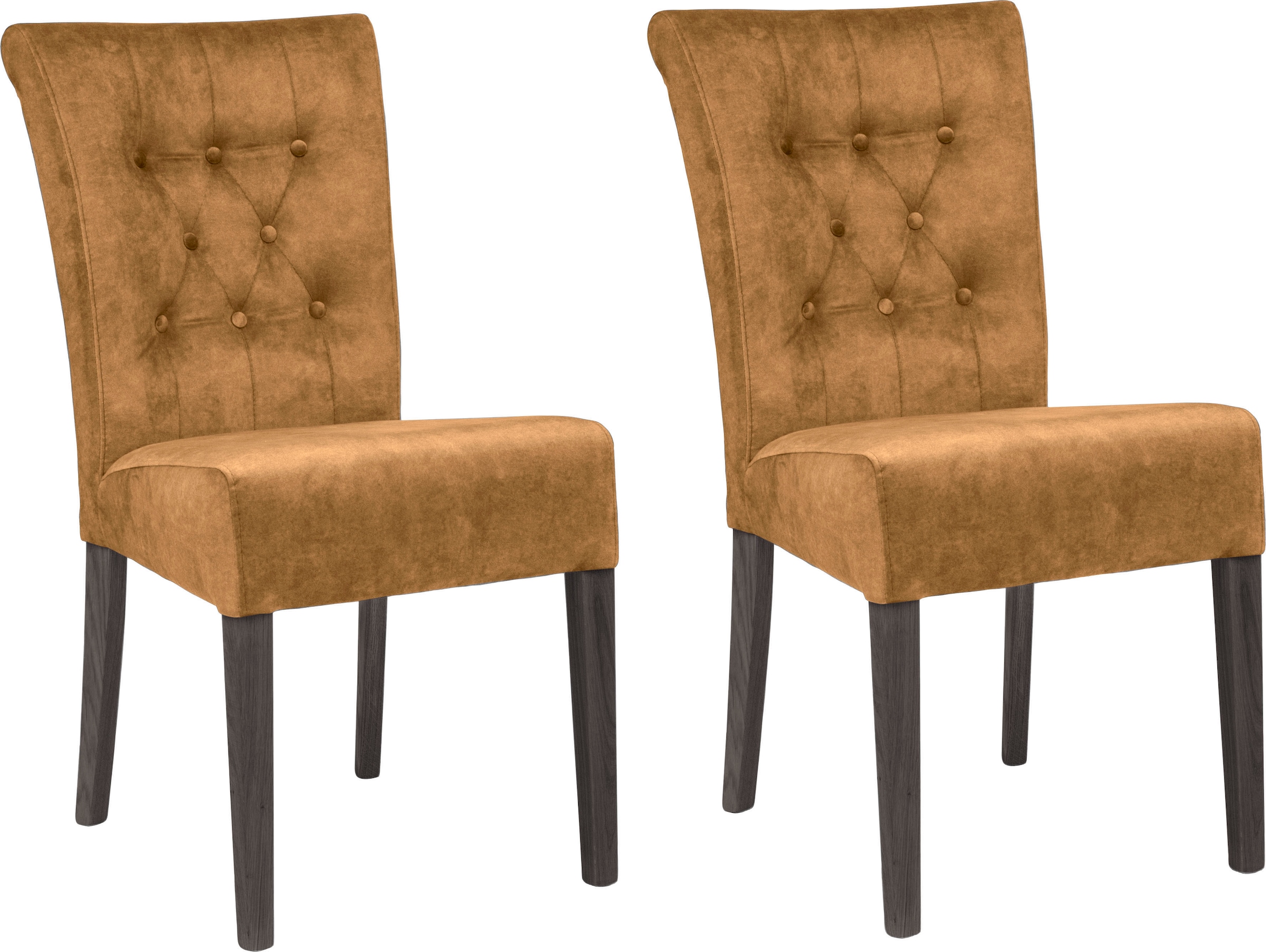 Home affaire Esszimmerstuhl »Queen BESTSELLER«, (Set), 2 St., Samtvelours, günstig online kaufen