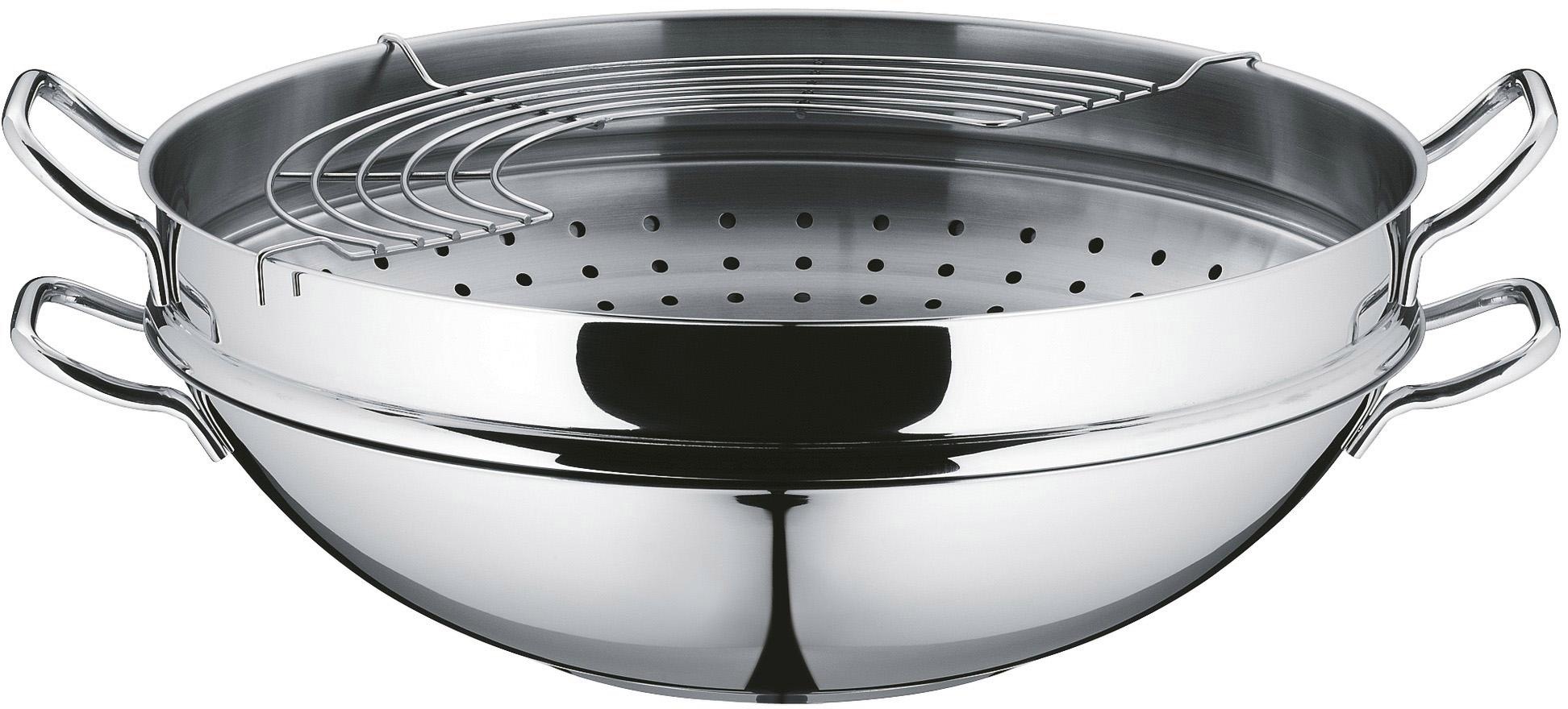 WMF Wok »Wokpfanne Macao 36 cm, Induktion«, Cromargan® Edelstahl Rostfrei 1 günstig online kaufen