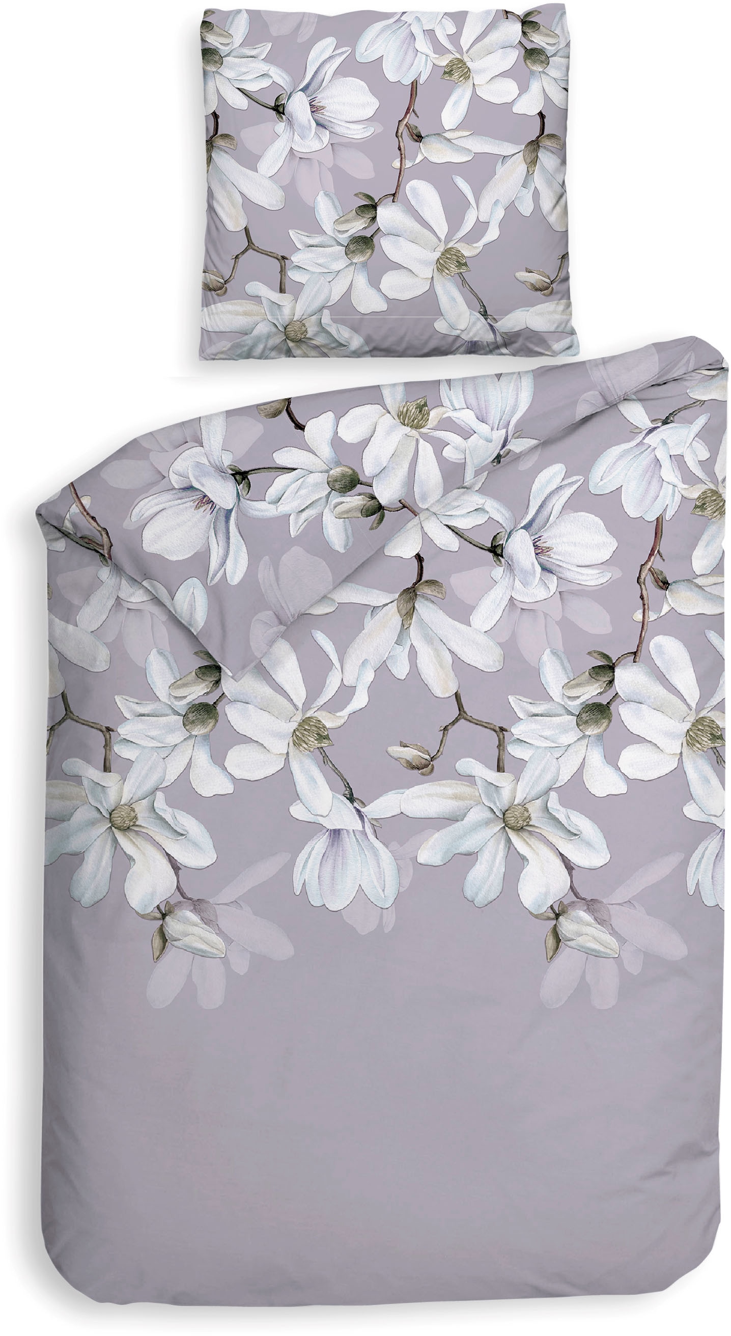 Heckett & Lane Bettwäsche »Stacey«, Blumen Design, 100% Baumwolle ab 135x20 günstig online kaufen