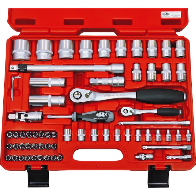 FAMEX Werkzeugset »418-18«, 194-tlg., Werkzeugkoffer mit Werkzeug jetzt im  %Sale