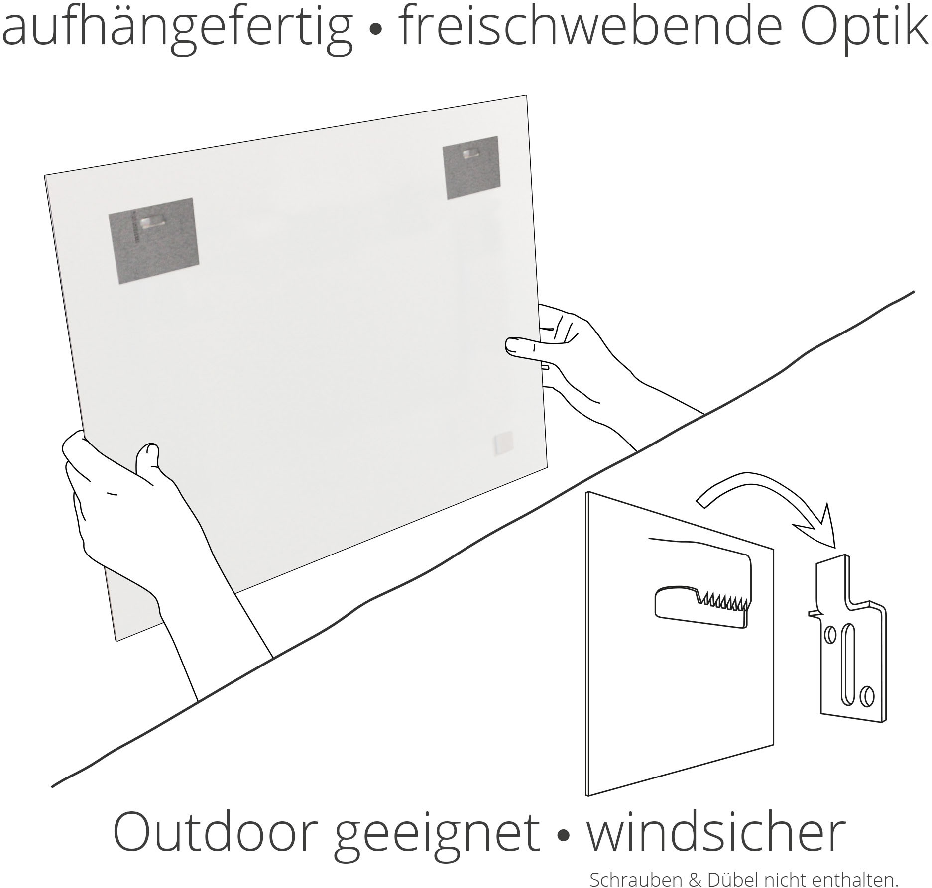 Artland Schwarzwald«, (1 Alubild, als Größen Wandbild Leinwandbild, St.), online oder kaufen versch. im Wandaufkleber Poster Waldbilder, in »Haslachschlucht