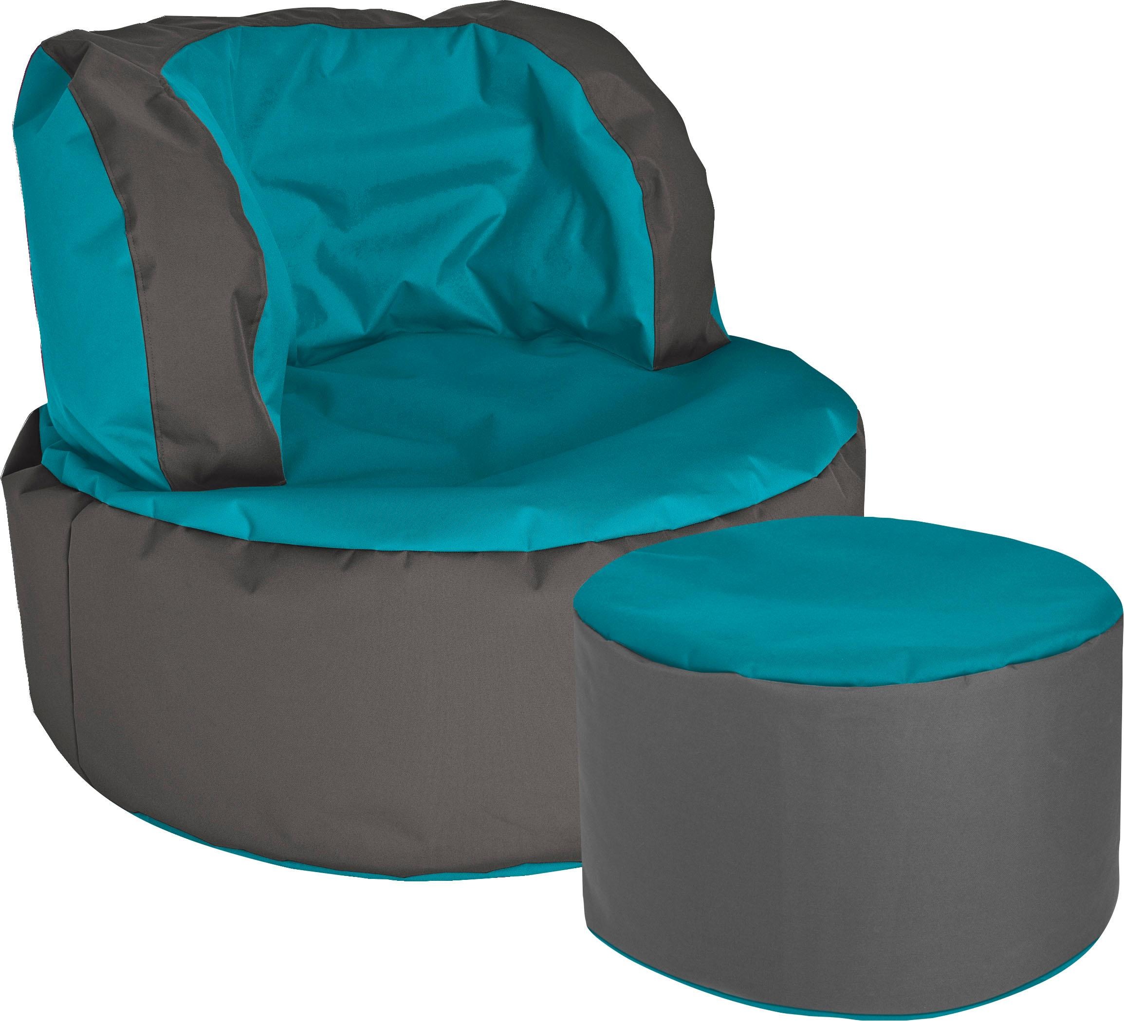 Sitting Point Sitzsack bestellen zweifarbig schnell bequem Bebop DotCom«, und »SCUBA