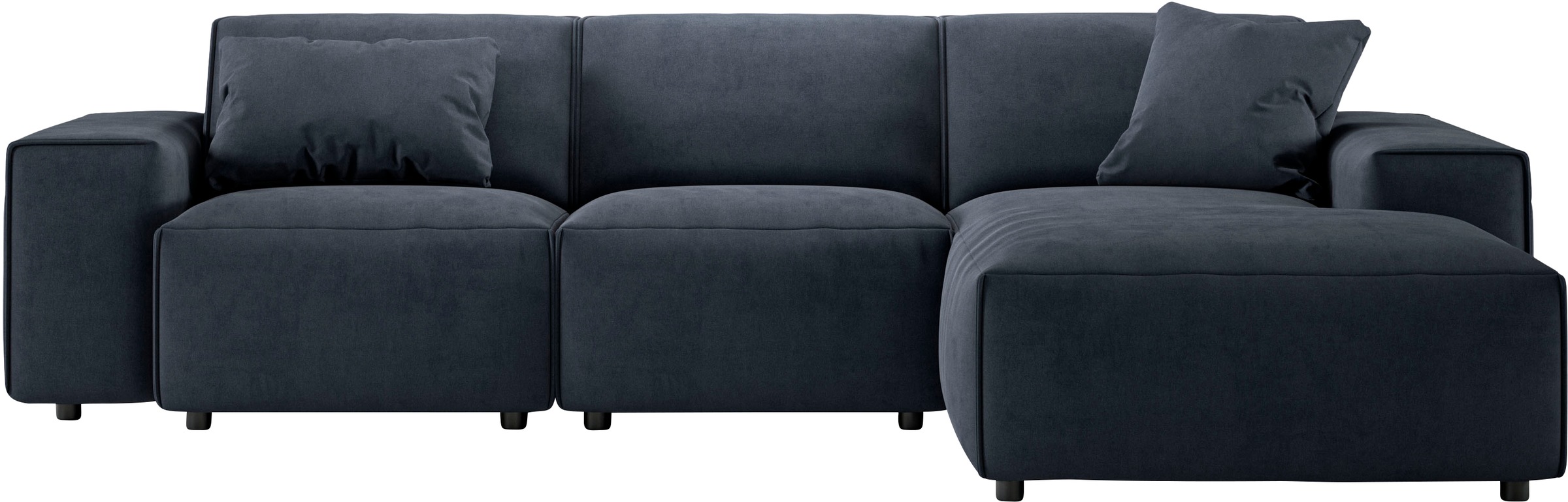 andas Ecksofa »Glimminge L-Form auch in Breitcord, Feincord + Easy care-Bezug,«, Breite 264, Zierkissen