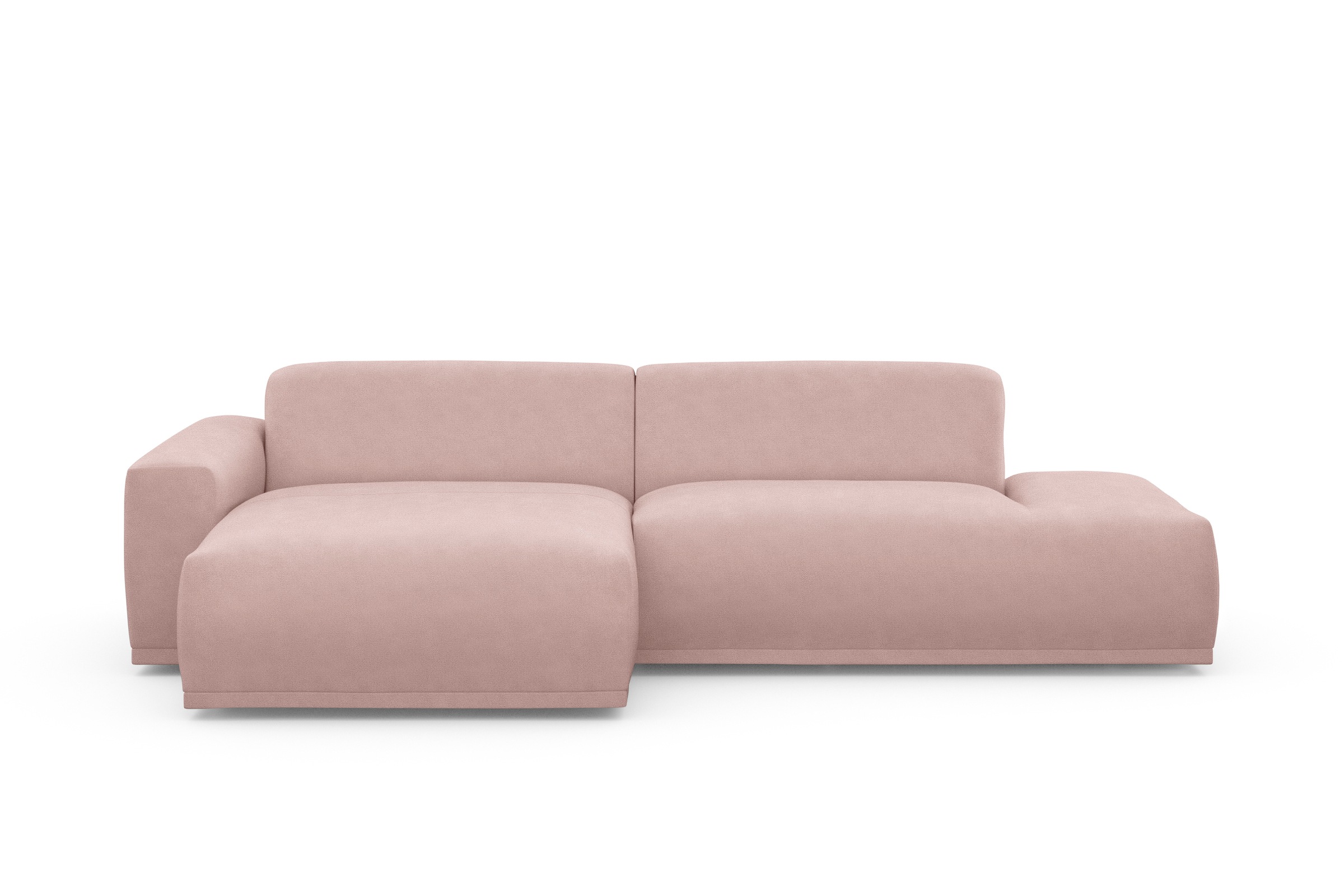 TRENDMANUFAKTUR Ecksofa Braga, aus 2 Teilen, moderner Cord-Stoff