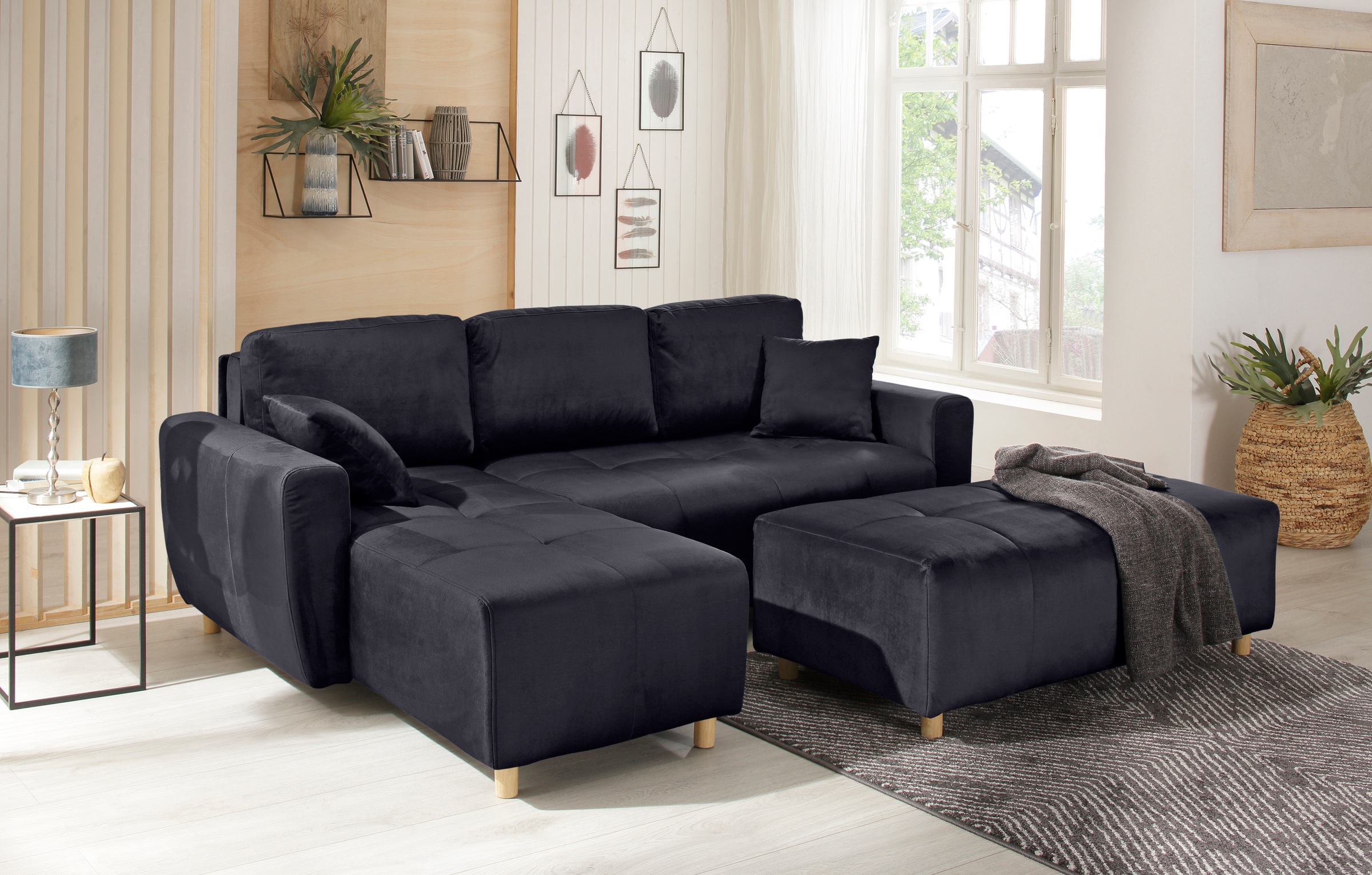 Home affaire Ecksofa »Scania L-Form«, wahlweise mit Bettfunktion und Bettka günstig online kaufen