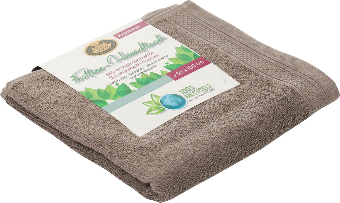 Gözze Handtücher »Uni Recycelt« im Set, Uni Farben, 100% recycelten Materia günstig online kaufen