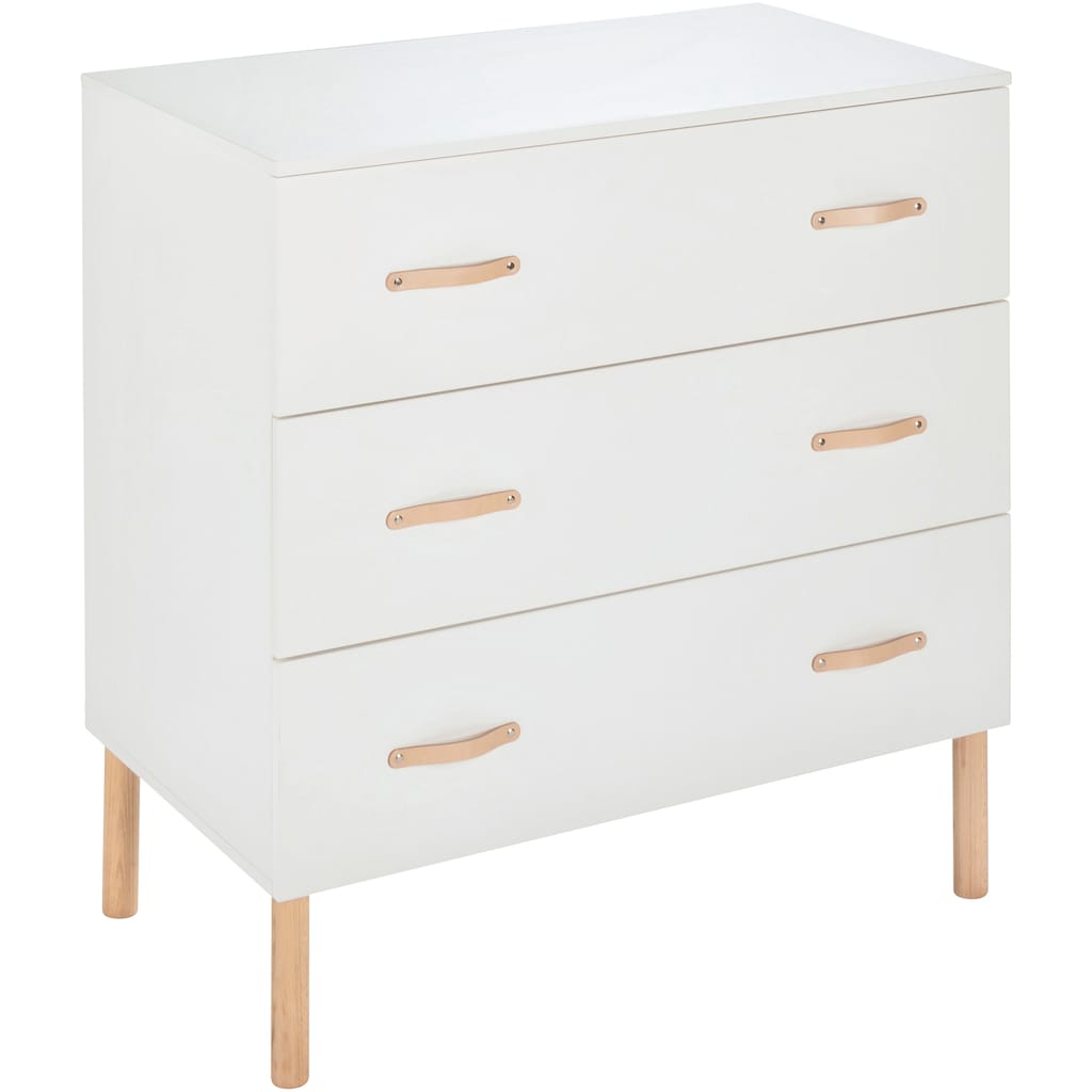 Schardt Babyzimmer-Komplettset »Camiel White«, (Set, 3 St., Kinderbett, Schrank, Wickelkommode), mit Kinderbett mit Umbauseiten, 2-trg. Schrank und Wickelkommode