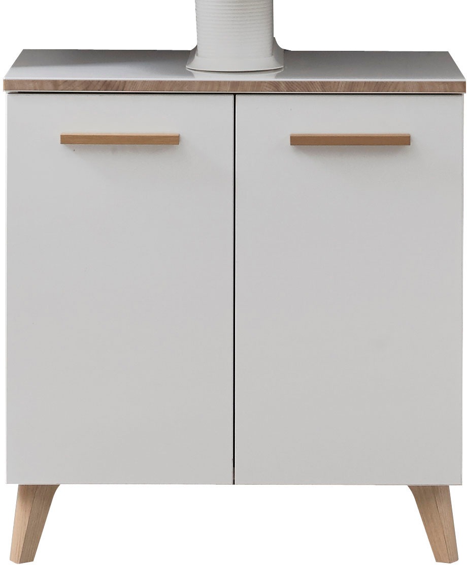 Saphir Badmöbel-Set »Quickset 931 5-teilig, Waschbeckenunterschrank und LED-Spiegelschrank«, (Set, 5 St.), Weiß Glanz, inkl. Türdämpfer, ohne Waschbecken, 8 Türen, 2 Schubladen