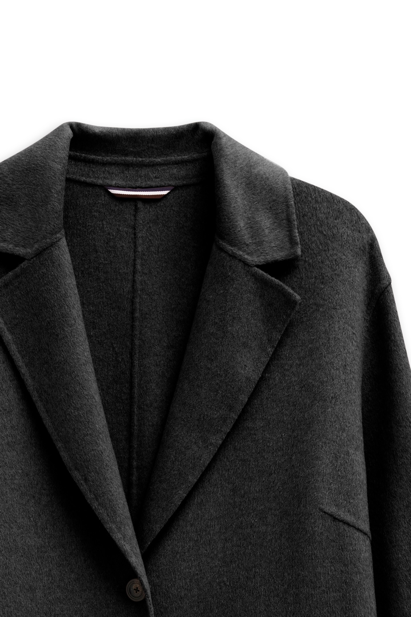 bugatti Kurzmantel »Loose Fit«, mit Knopfleiste und aus weichem Woll-Mix