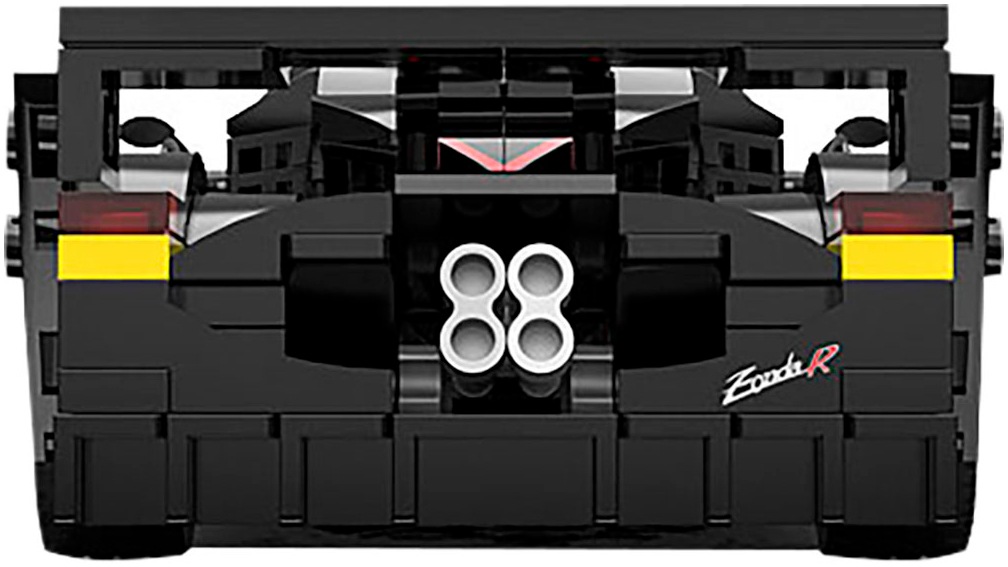 Jamara Konstruktions-Spielset »Pagani Zonda R 1:28 schwarz Bricks«, (387 St.), im Maßstab 1:28, offiziell lizensiert