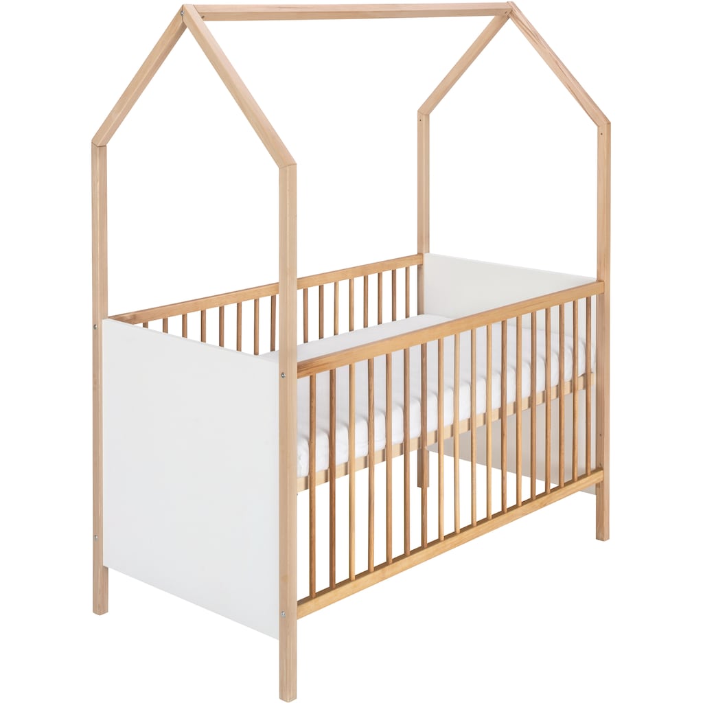 Schardt Babyzimmer-Komplettset »Sienna«, (Set, 3 St., Hausbett, Schrank, Wickelkommode), Made in Germany; mit Hausbett, Schrank und Wickelkommode