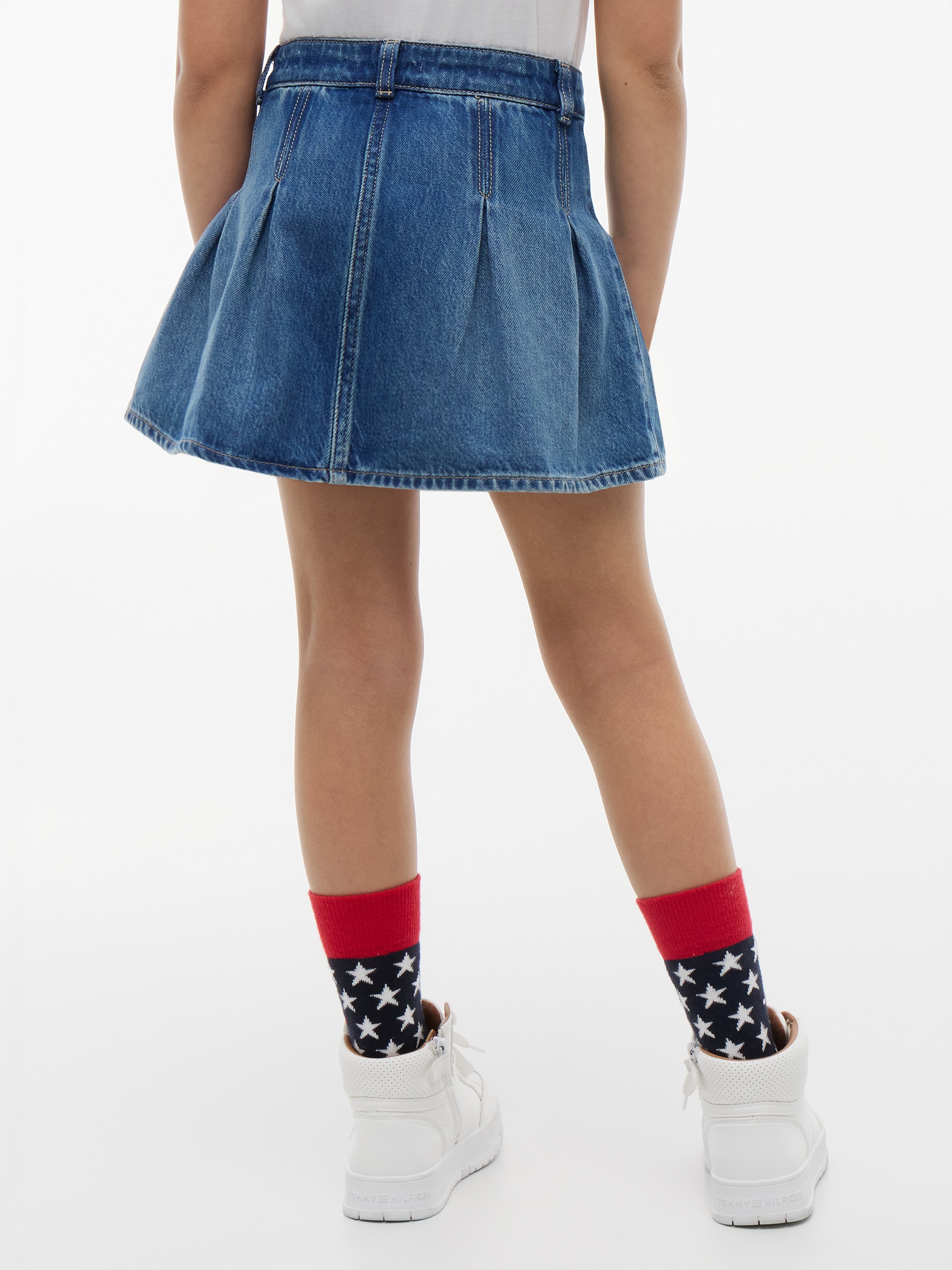 Tommy Hilfiger Jeansrock Regular Fit, Kinder bis 16 Jahre, leicht ausgestellte Silhouette