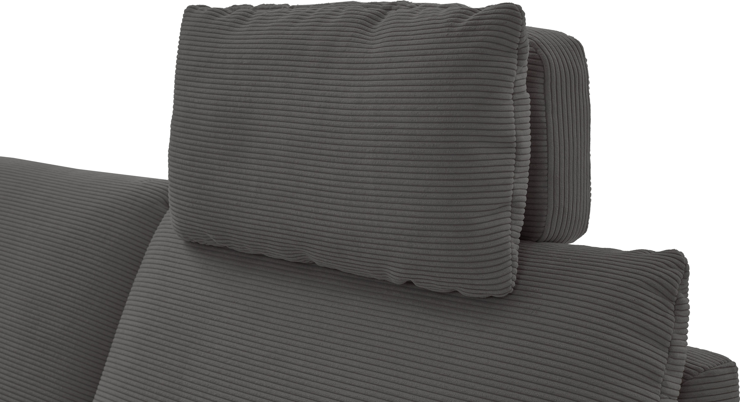 Places of Style Ecksofa »Sarsina: mit Tonnentaschen-Federkern, perfekt zum Entspannen L-Form«, inklusive 1 motorischen Relaxfunktion mit Herz-Waage-Beschlag