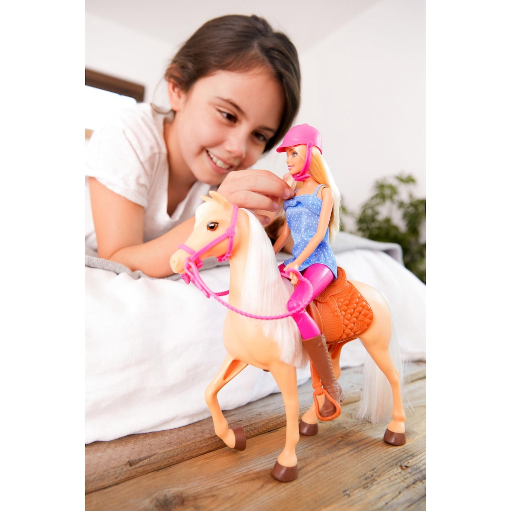 Barbie Anziehpuppe »Pferd mit Puppe«