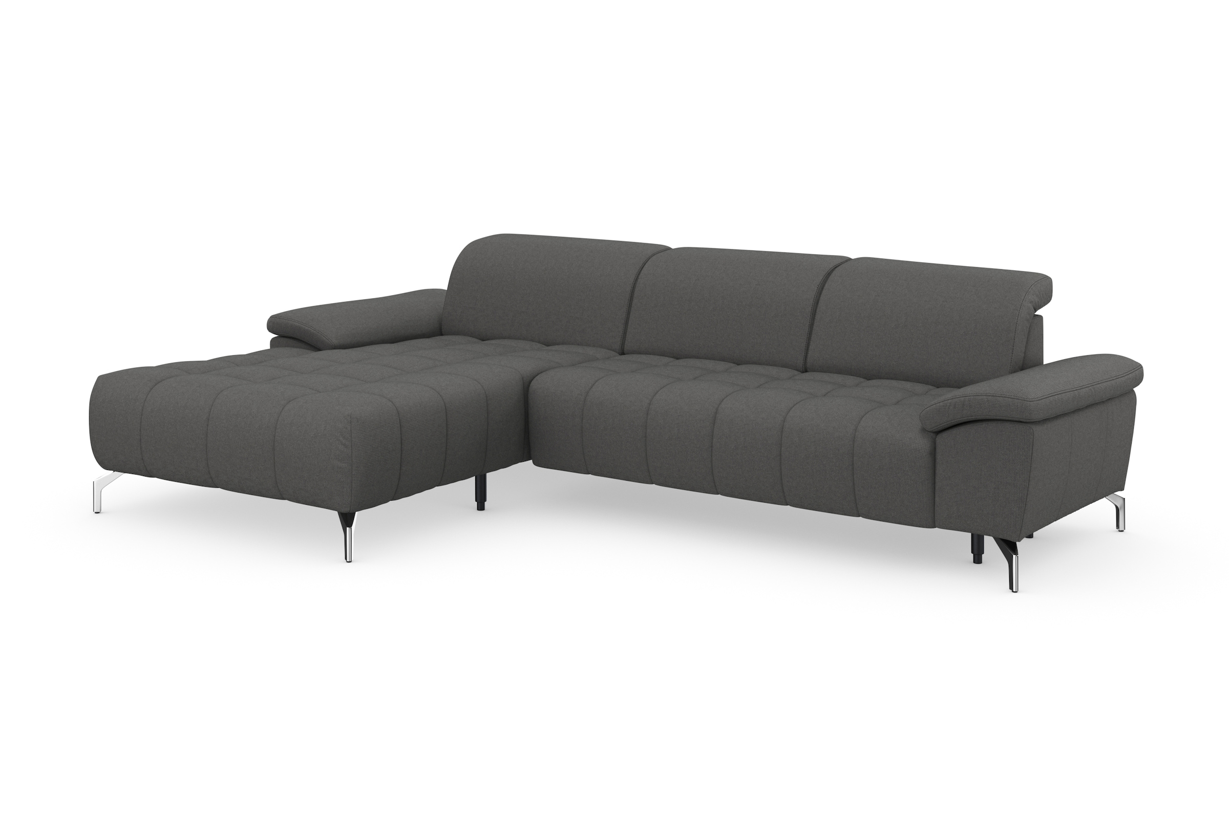 sit&more Ecksofa »Cool L-Form«, wahlweise mit Kopfteilverstellung und Vorziehsitz, motorisch