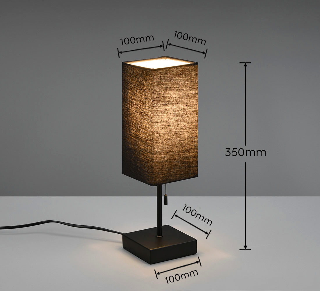 TRIO Leuchten Tischlampe »Ole«, mit Zugschalter, für Leuchtmittel 1 x E27