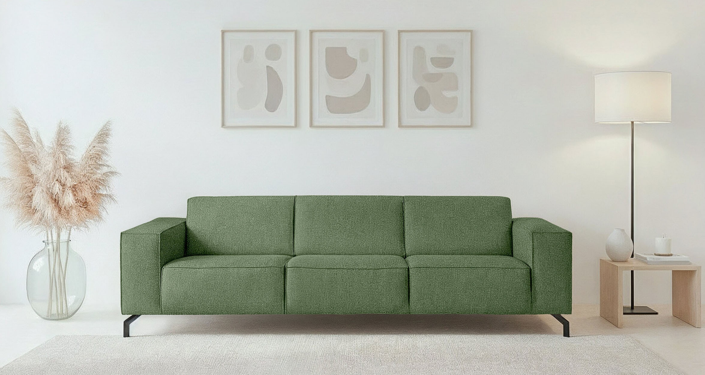 Home affaire 3-Sitzer »Lorcan 257 cm, weiches Sitzgefühl« günstig online kaufen