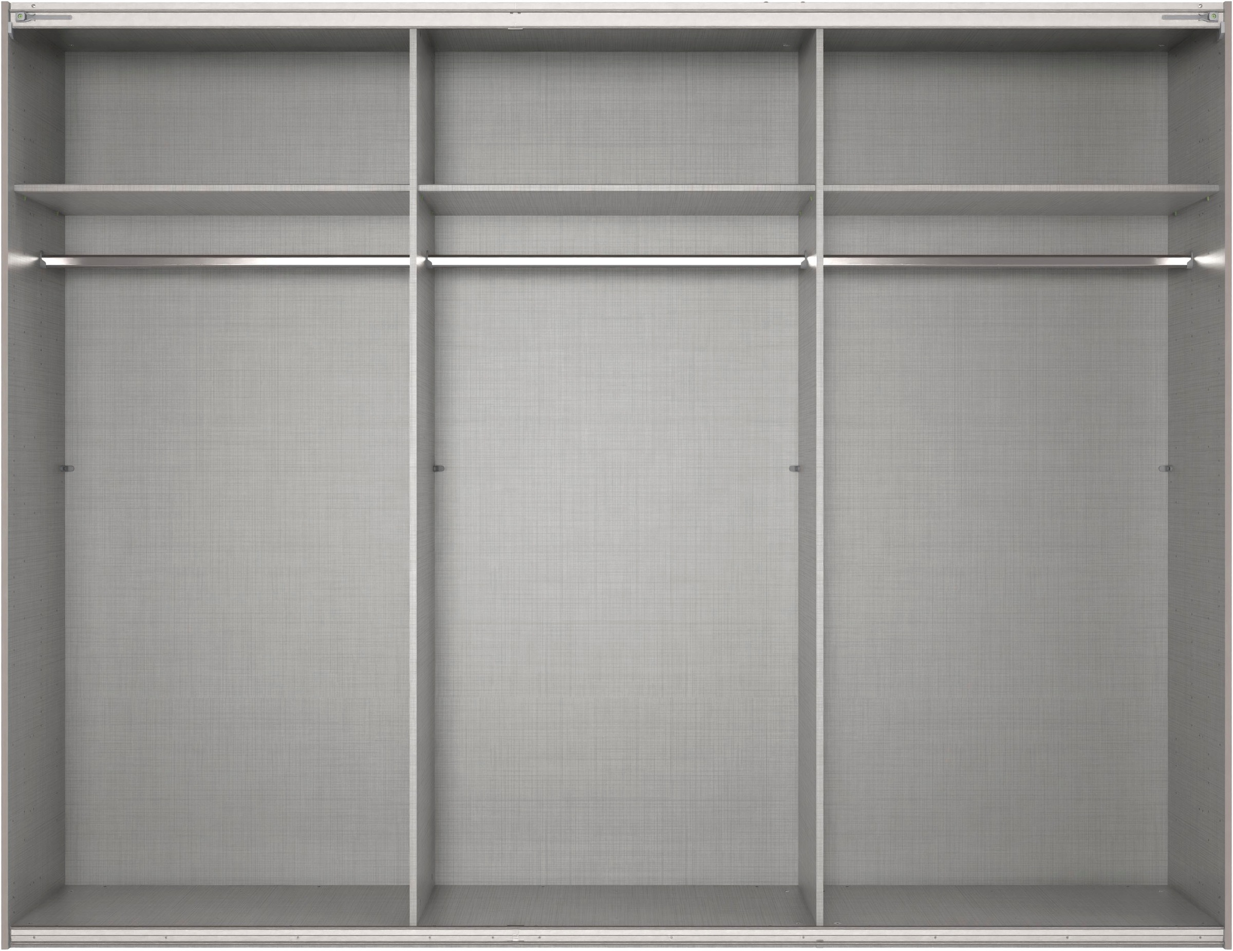 Wimex Schwebetürenschrank »Mugano, Made in Germany, Lieferung bis in Deine Etage und Stellort«, (wähle Deine Ausstattung: Basic oder Premium!), 3 Schwebetüren, große Größen, mit oder ohne Spiegel, Metallgriffe
