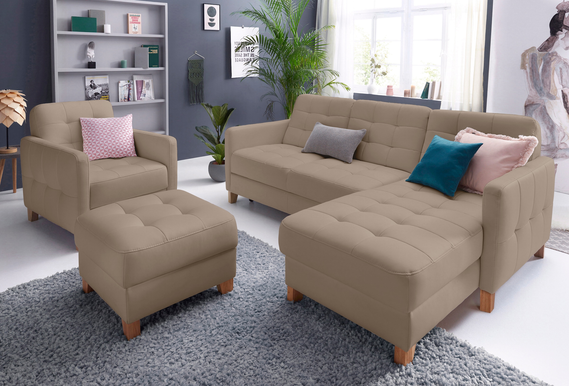 exxpo - sofa fashion Ecksofa "Croma, hochwertige Detailverarbeitung, mit Ko günstig online kaufen