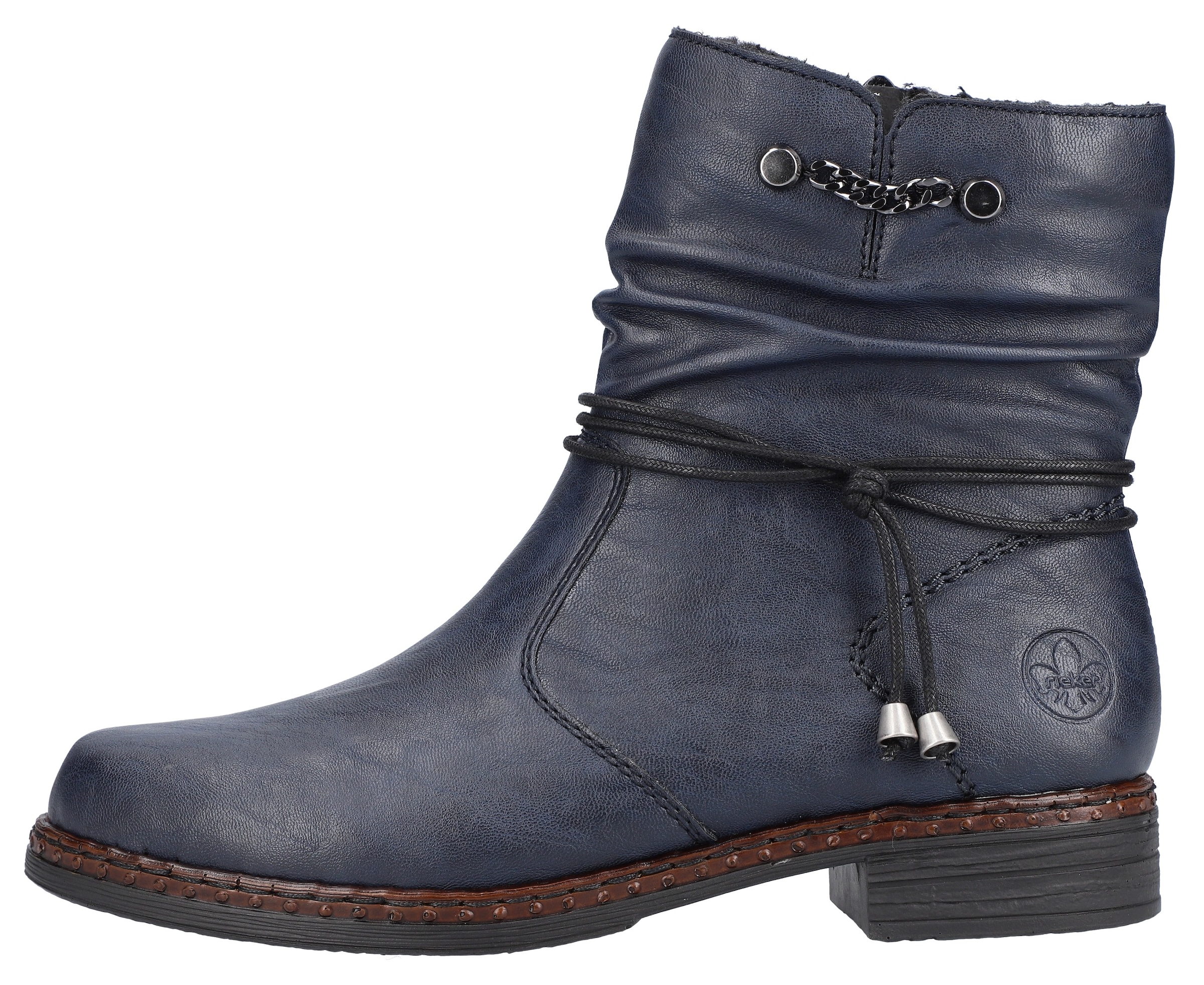 Rieker Winterstiefelette, mit gerafftem Schaft