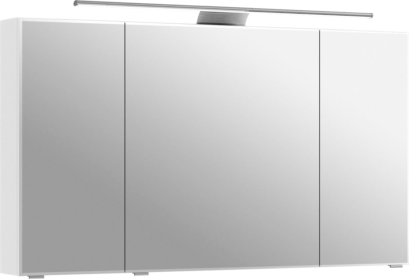 Saphir Badmöbel-Set »6005 Sprint 3-teilig, Keramik-Waschtisch mit LED-Spiegelschrank« 4 Stk. tlg.