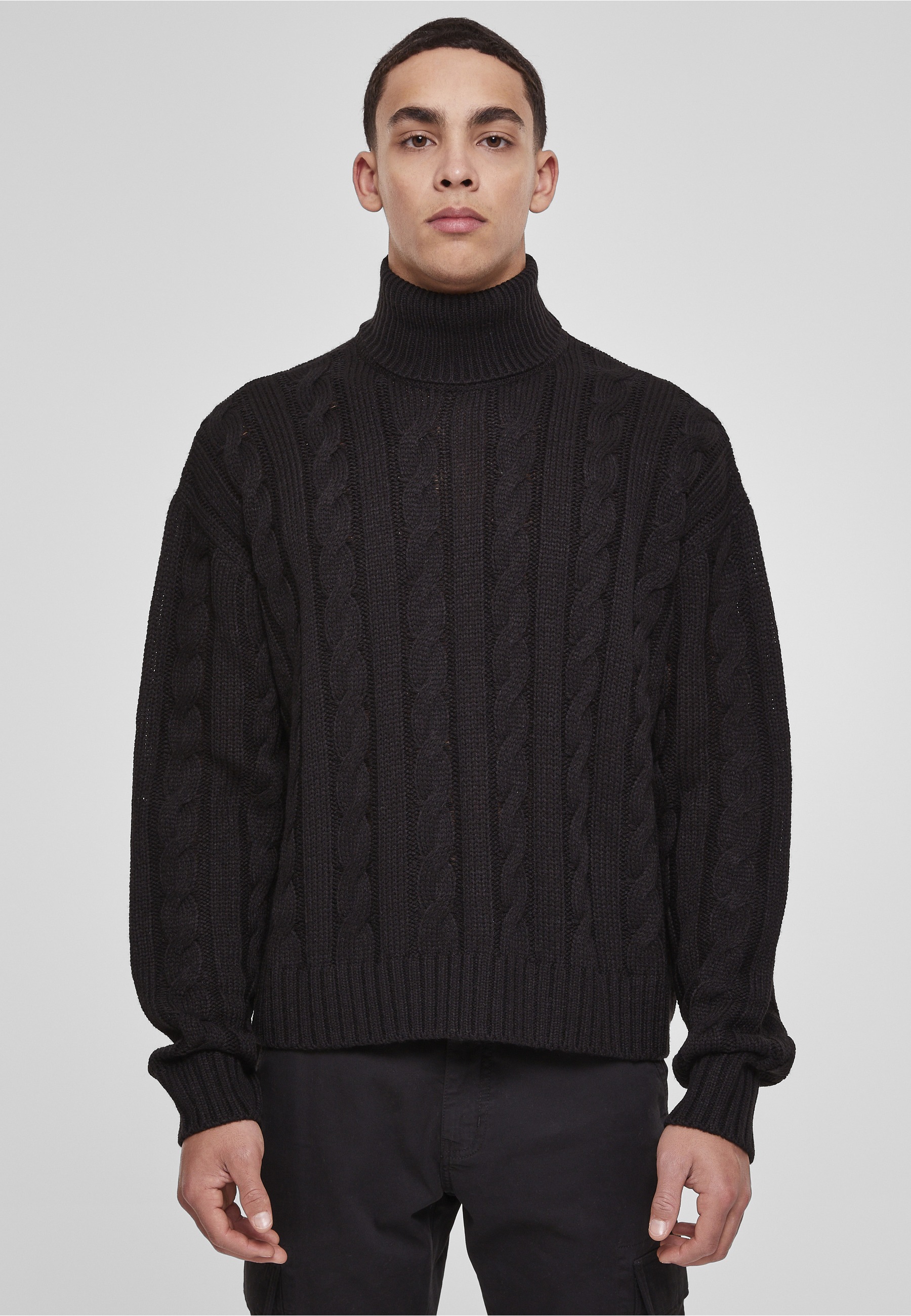 URBAN CLASSICS Rundhalspullover »Urban Classics Herren Boxy Roll Neck Sweater« 1 Stk.