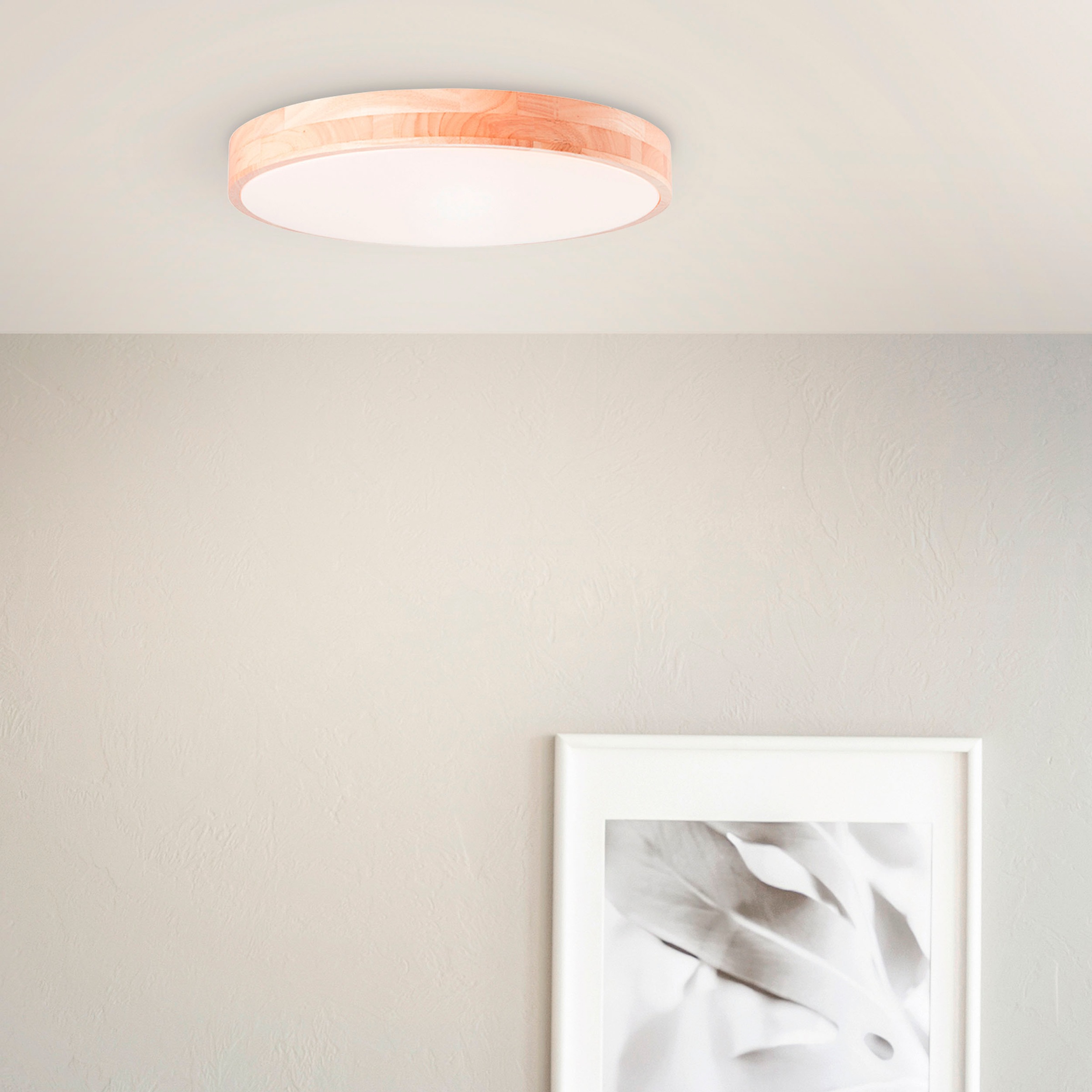 BreLight LED Wandleuchte »Slimline«, D 50 cm, 3800 lm, 3000-6500 K, CCT, di günstig online kaufen
