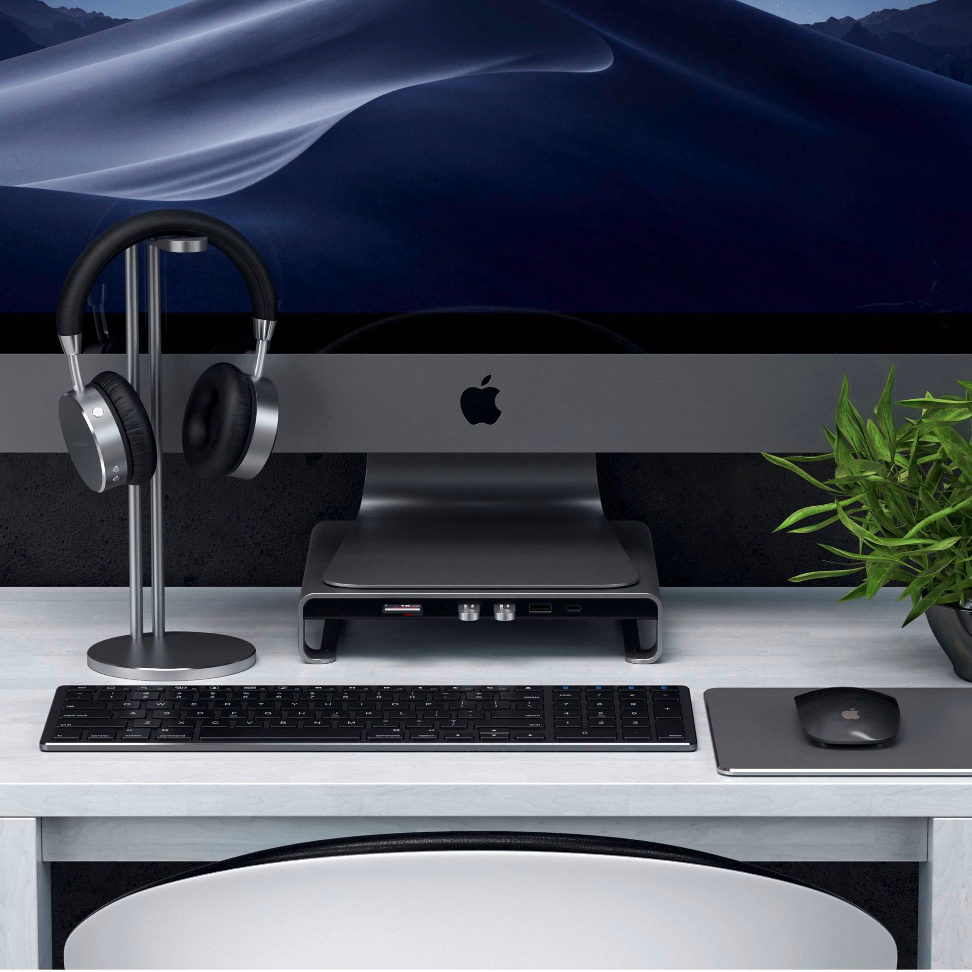 Satechi Halterung »Type-C Aluminum Monitor Stand Hub für iMac«, (1 St.)