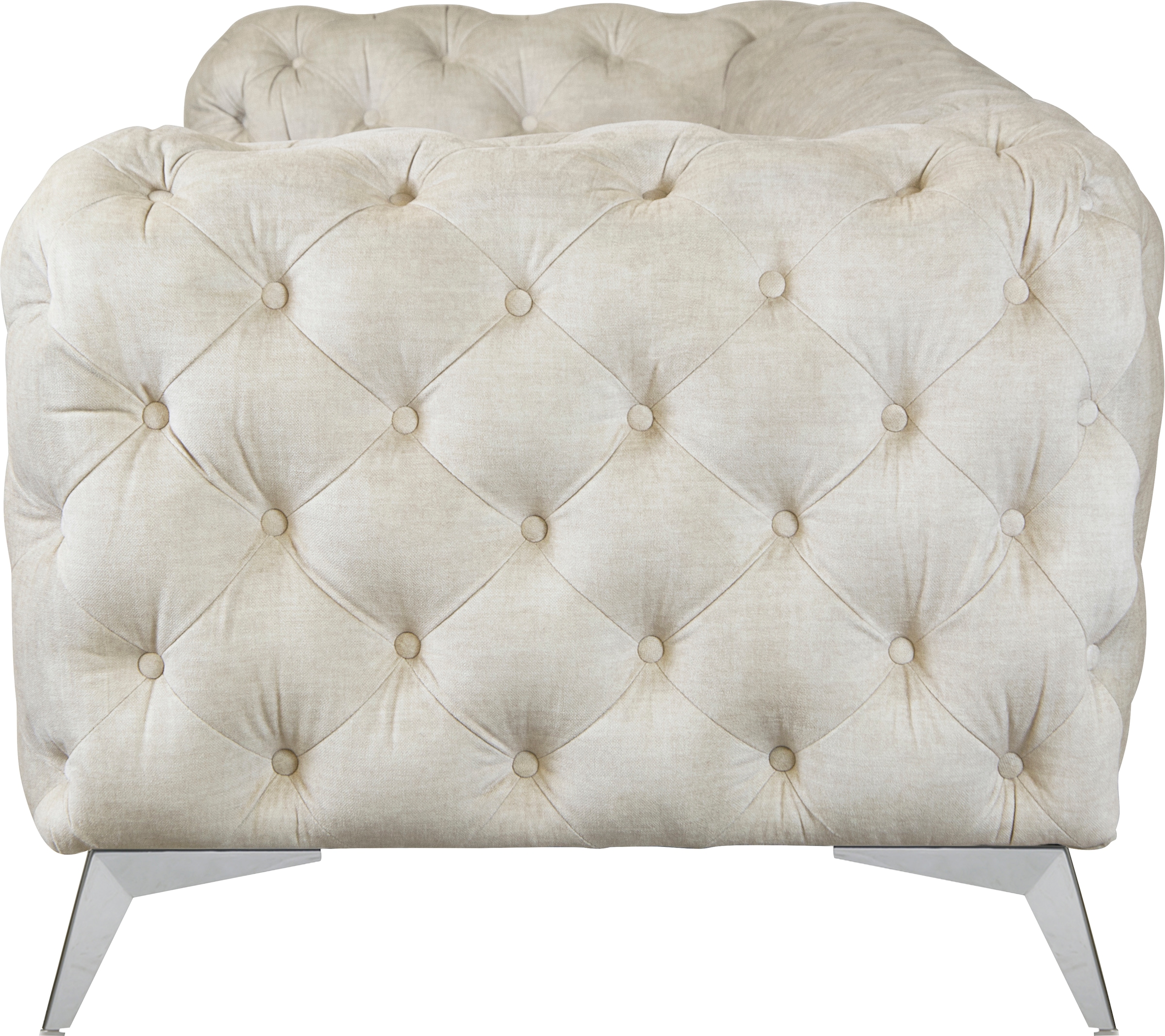 Leonique Chesterfield-Sofa »Glynis«, aufwändige Knopfheftung, moderne Chesterfield Optik, Fußfarbe wählbar