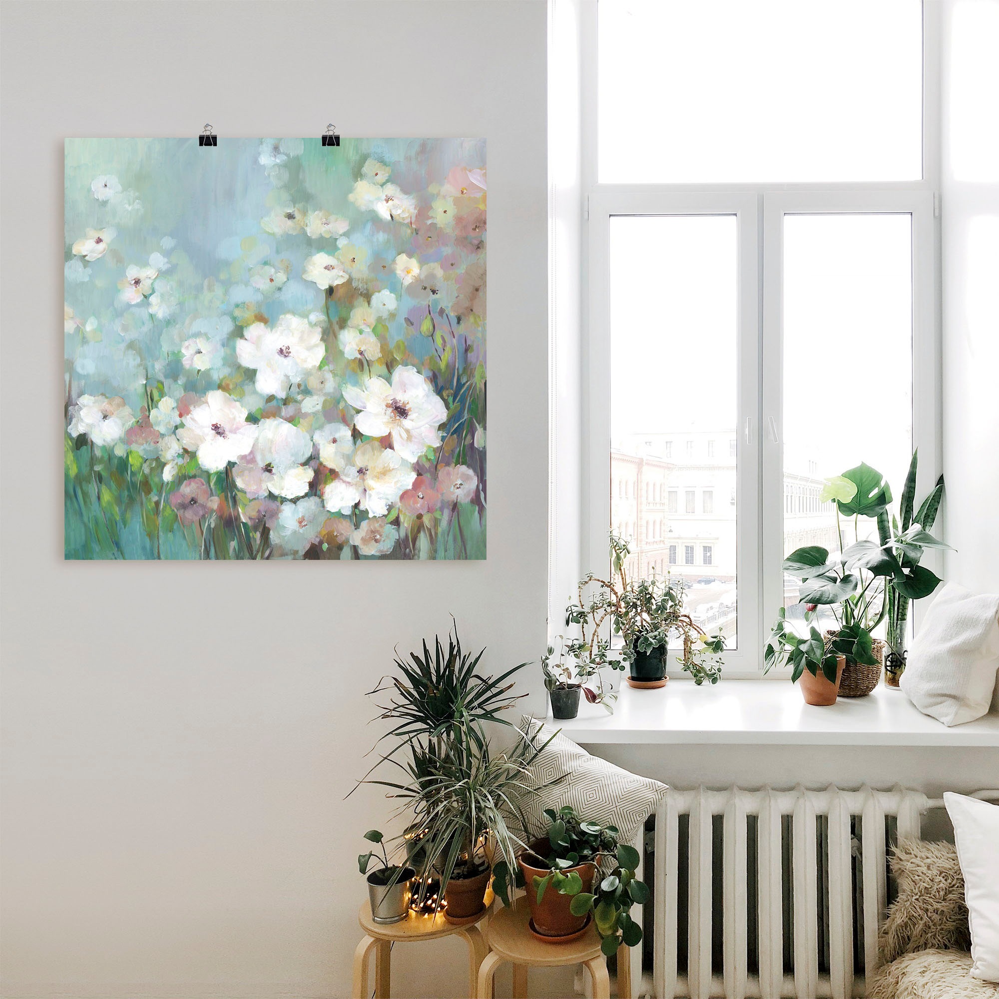 Artland Wandbild »Feldblumengarten«, Blumenwiese, (1 St.), als Leinwandbild, Poster in verschied. Größen