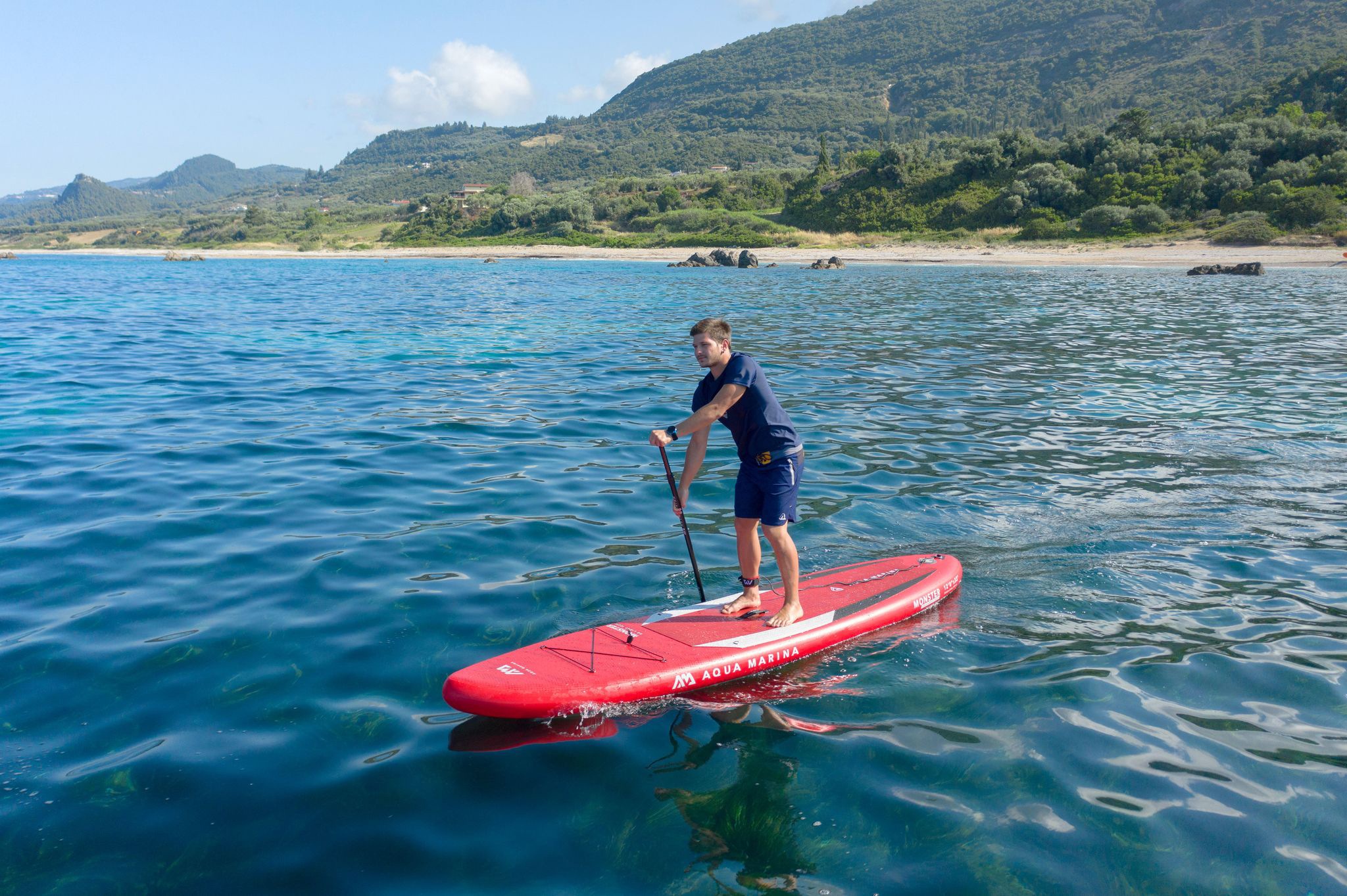Aqua Marina SUP-Board »AQUA MARINA Inflatable SUP-Board ++Monster++«, (Set, 6 tlg.)