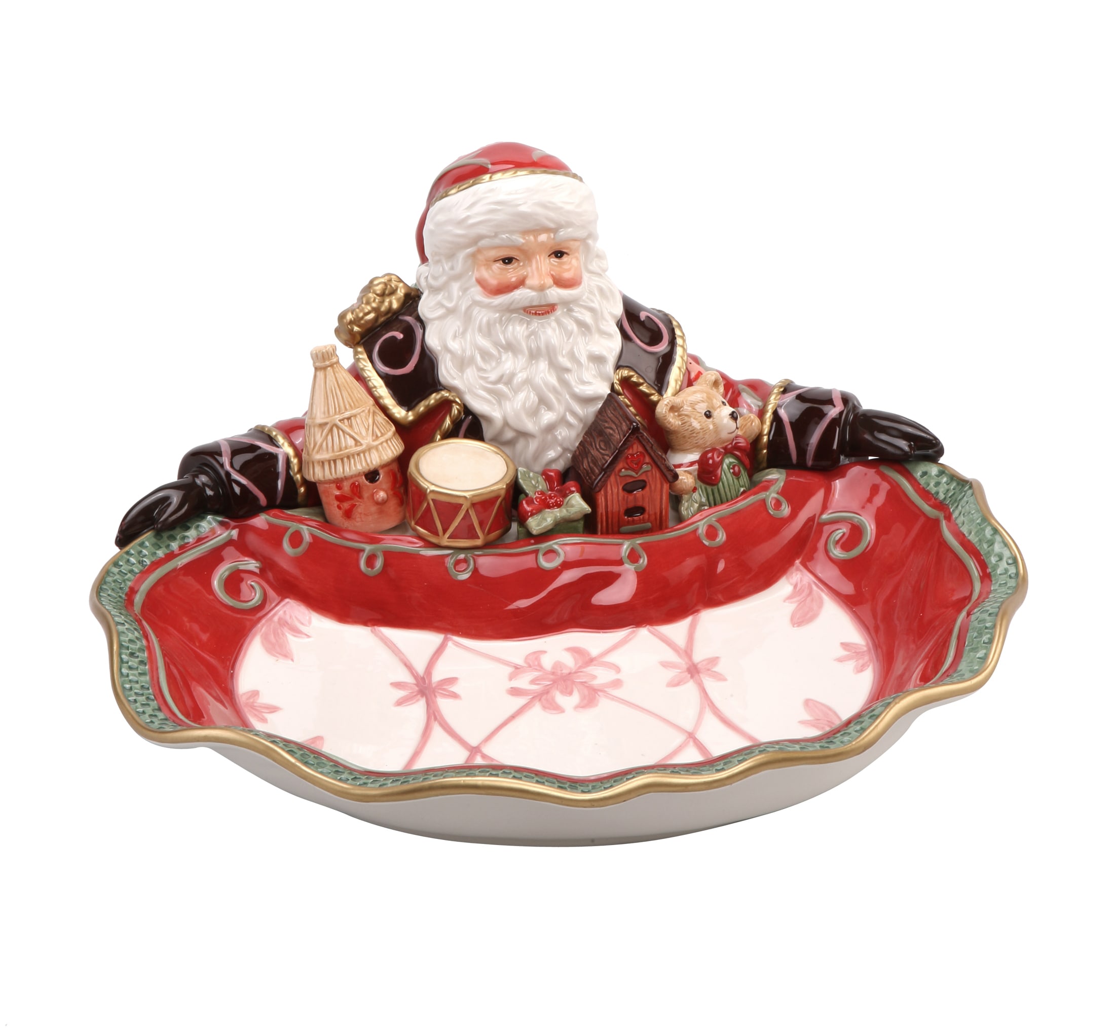 kaufen Präsentiert Santa Rechnung Gebäckschale & XMAS«, aus »Fitz Steingut, Goebel auf Floyd Steingut,
