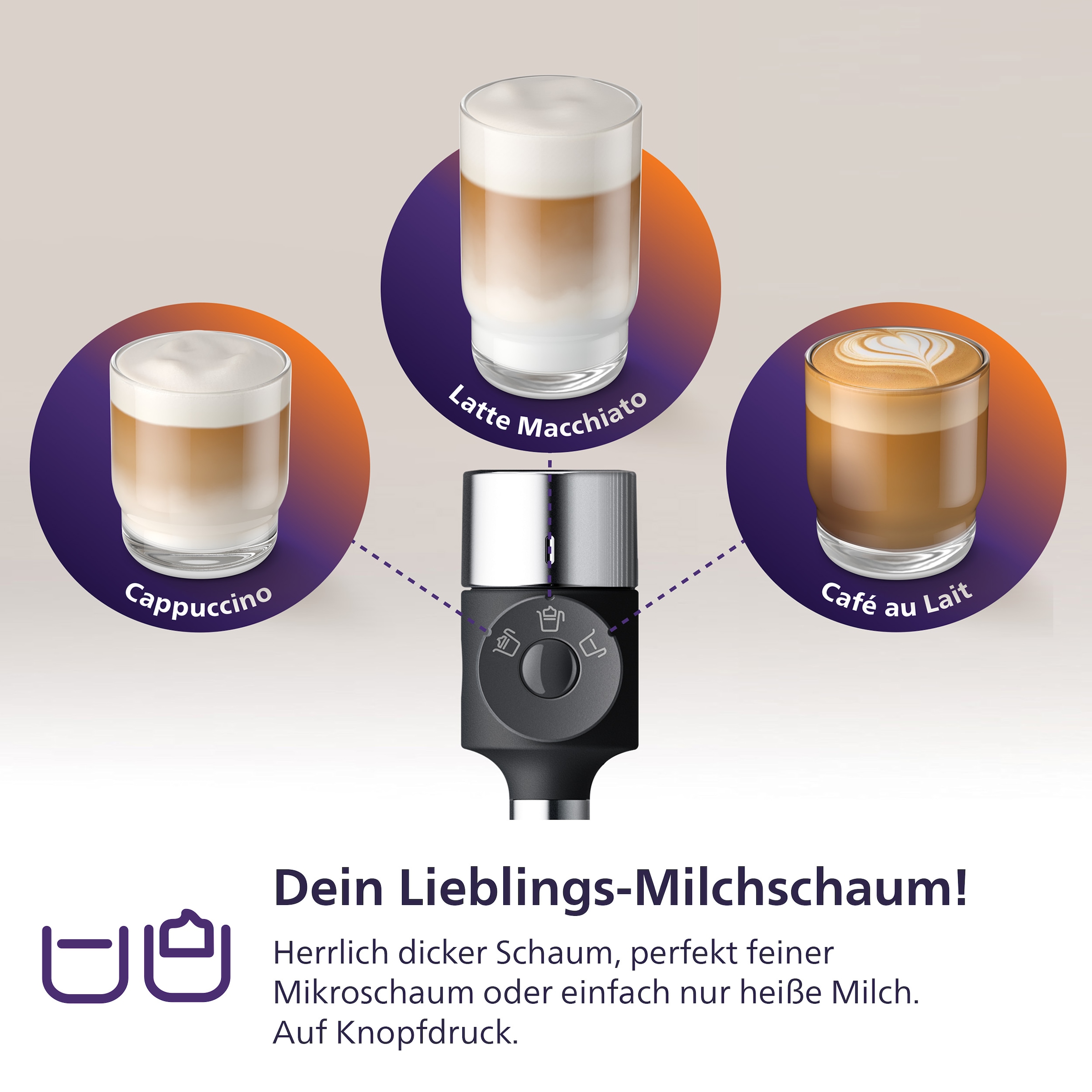 PHILIPS baristina Espressomaschine »Latte Plus BAR700/00 mit Mahlwerk für ganze Bohnen« automatische Milchdüse, 16 bar Pumpendruck, Edelstahl/Eschenholz