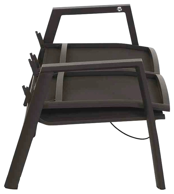 Siena Garden Gartenlounge-Set »Valencia«, (3 tlg., 1x Bank, 2x Sessel), Aluminium,verstellbar,inkl. Kissen in salt&pepper, mit Reißverschluss