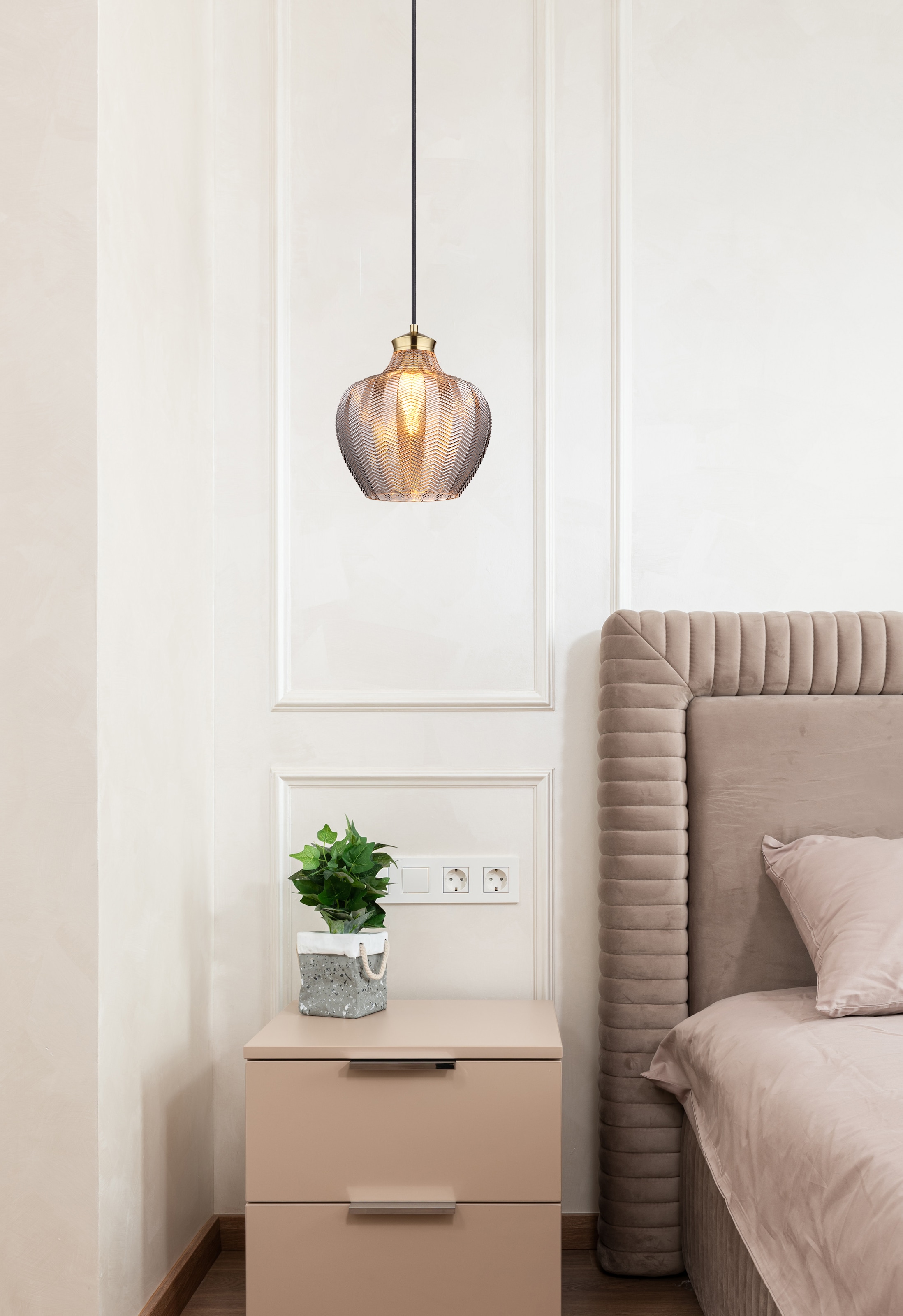 GLOBO LIGHTING Hängeleuchte »JESSICA« E27 1 Stk. Hängelampe Esszimmer-Leuchte Esstischleuchte Wohnzimmer