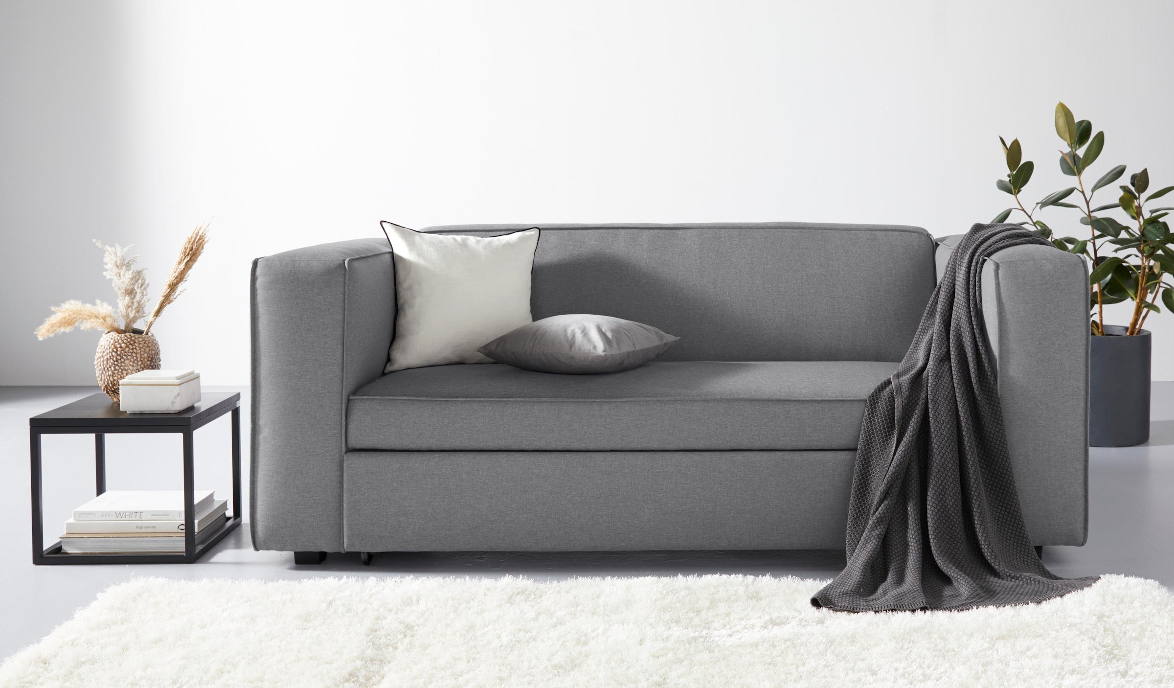 Home affaire Schlafsofa »Asmund, Design-Schlafsofa, komfortable Bedienung,« günstig online kaufen