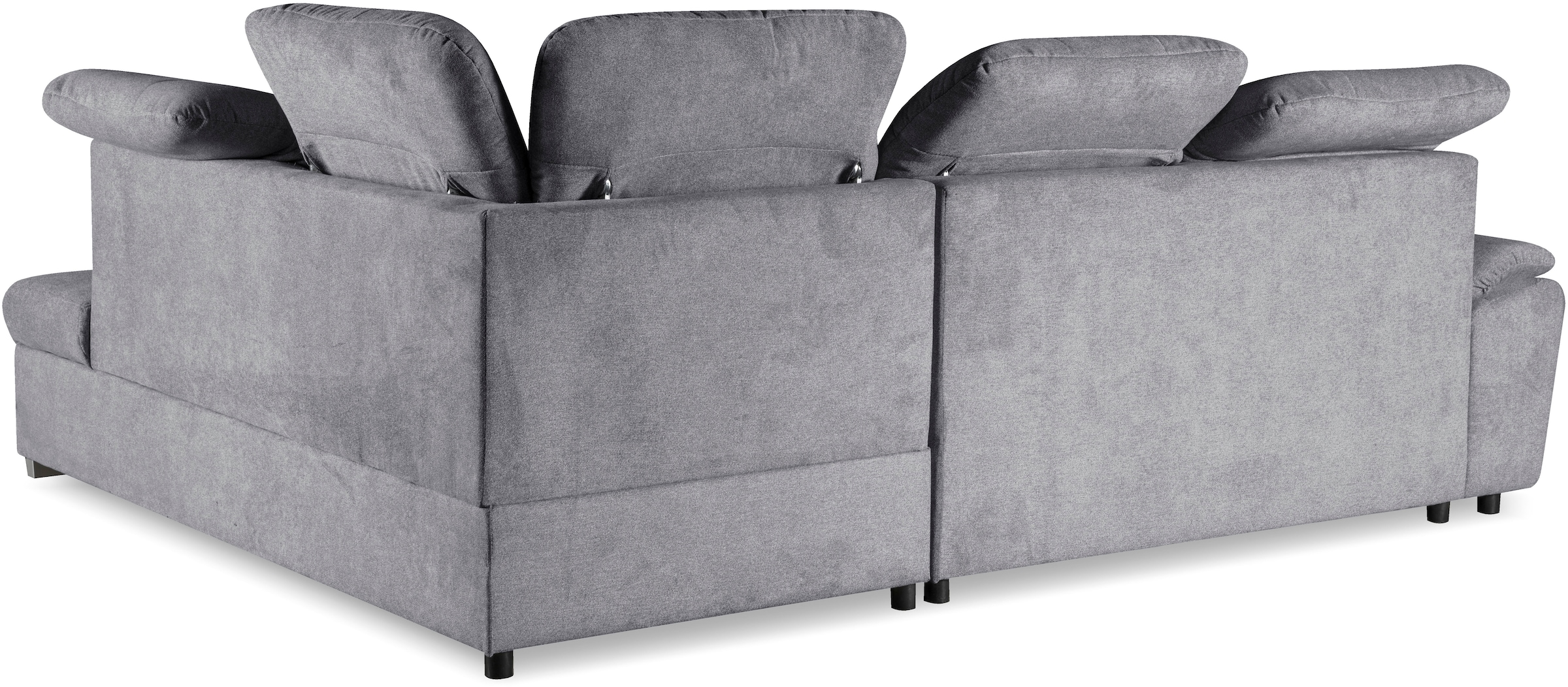 WERK2 Ecksofa »Brindisi, bequem und komfortabel, L-Form«, mit verstellbaren Kopfteilen, Bettfunktion & Bettkasten