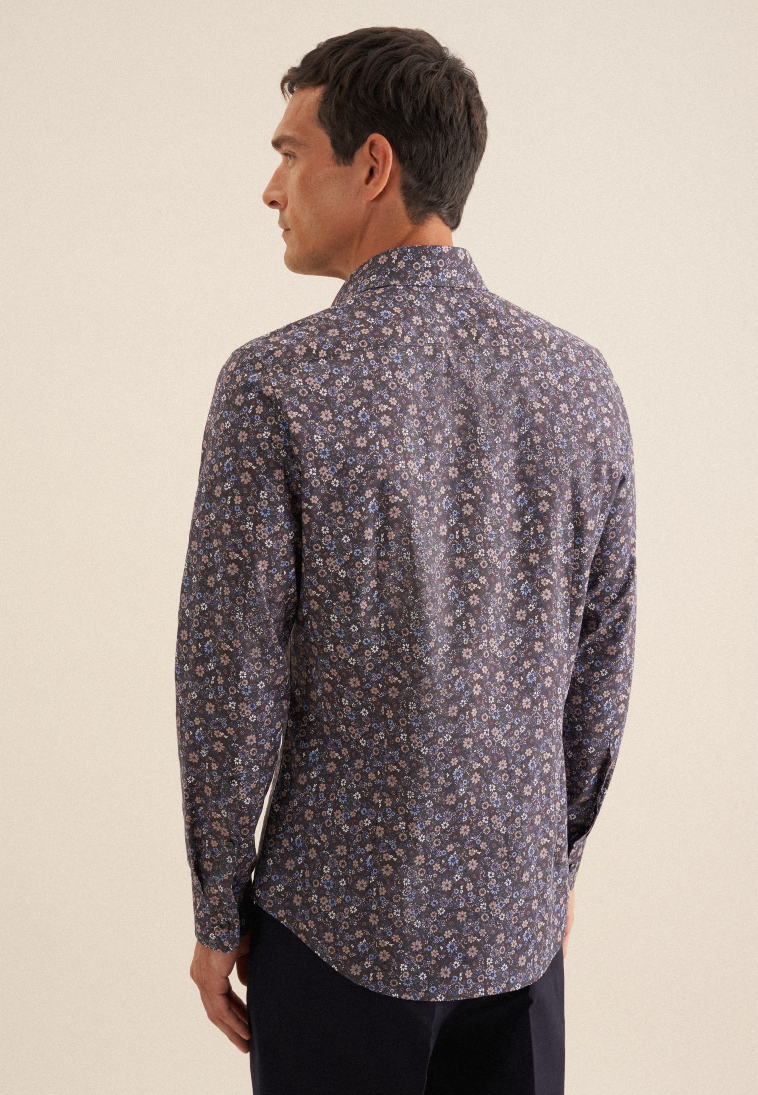 seidensticker Businesshemd »Slim«, Slim Langarm Kentkragen Floral